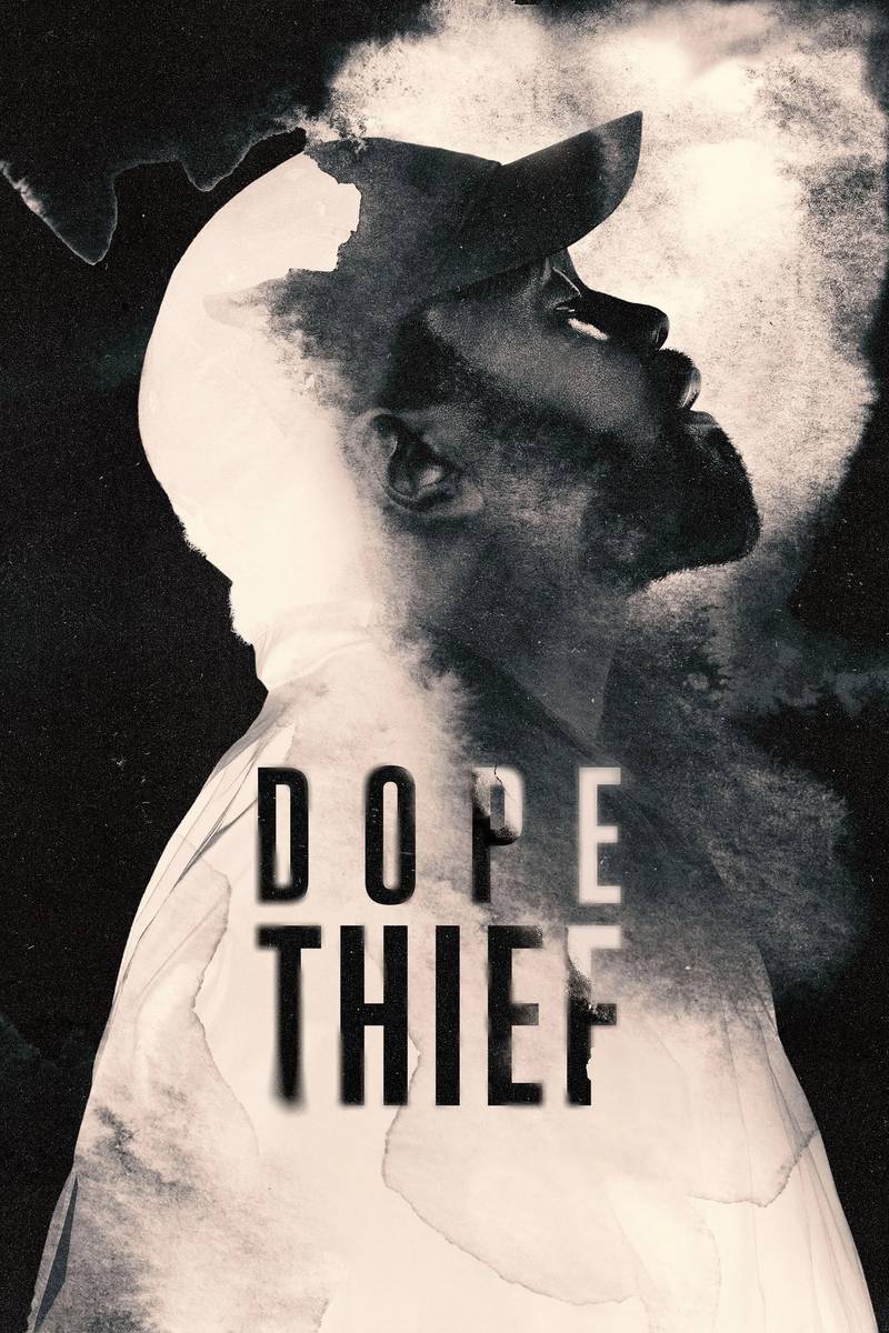 Poster chính thức của phim Phim Hình Sự, Phim Tâm Lý "Kẻ Trộm Ma Túy" (Dope Thief - 2025), với sự tham gia của diễn viên Brian Tyree Henry và Wagner Moura.