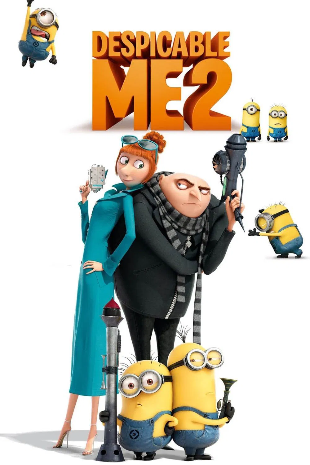Poster chính thức của phim Phim Hoạt Hình, Phim Hài "Kẻ Trộm Mặt Trăng 2" (Despicable Me 2 - 2013), với sự tham gia của diễn viên Steve Carell và Kristen Wiig.