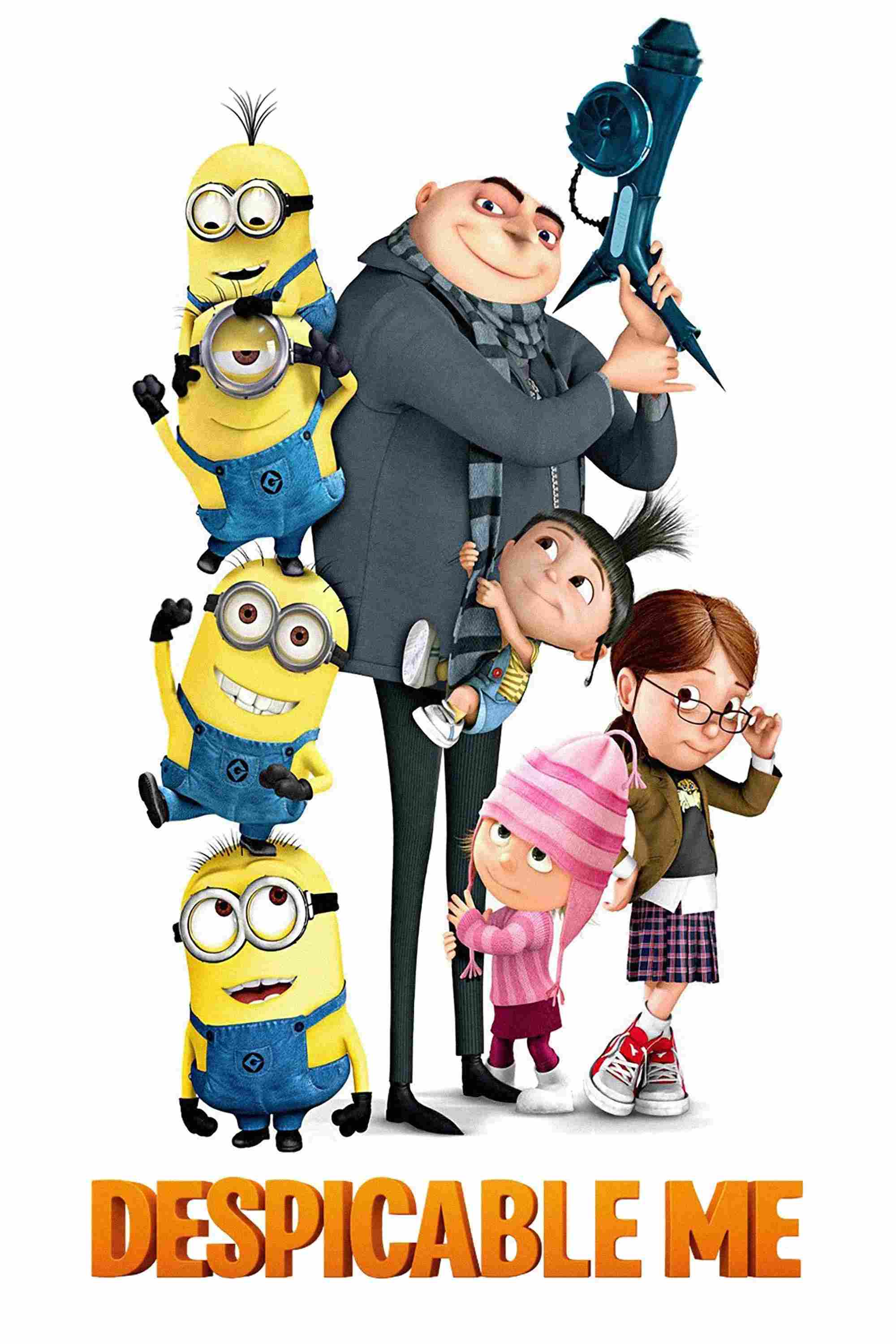Poster chính thức của phim Phim Gia Đình, Phim Hài "Kẻ Trộm Mặt Trăng" (Despicable Me - 2010), với sự tham gia của diễn viên Steve Carell và Jason Segel.