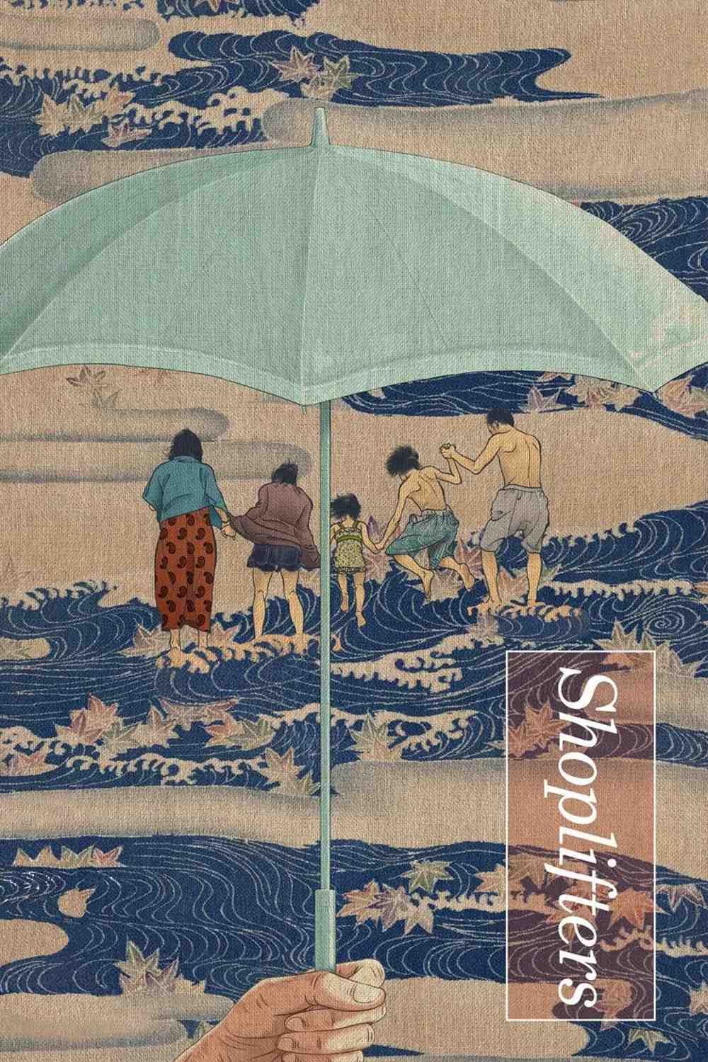 Poster chính thức của phim Phim Tâm Lý, Phim Hình Sự "Kẻ Trộm Siêu Thị" (Shoplifters - 2018), với sự tham gia của diễn viên Lily Franky và Sakura Ando.