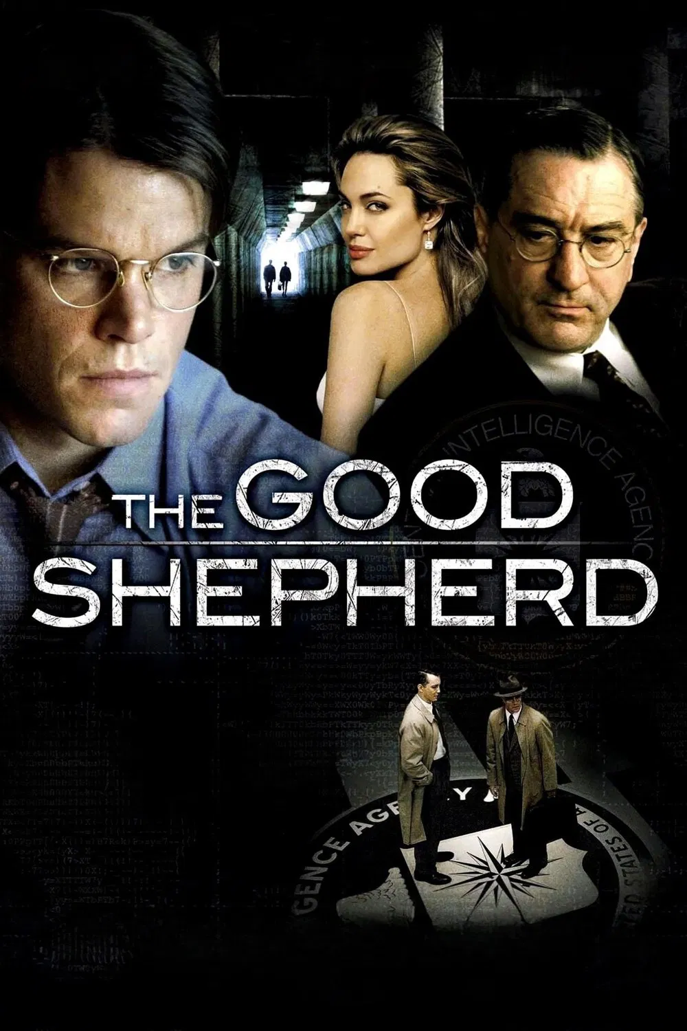 Poster chính thức của phim Phim Tâm Lý, Phim Giật Gân "Kẻ Yêu Nước Cuồng Tín" (The Good Shepherd - 2006), với sự tham gia của diễn viên Matt Damon và Angelina Jolie.