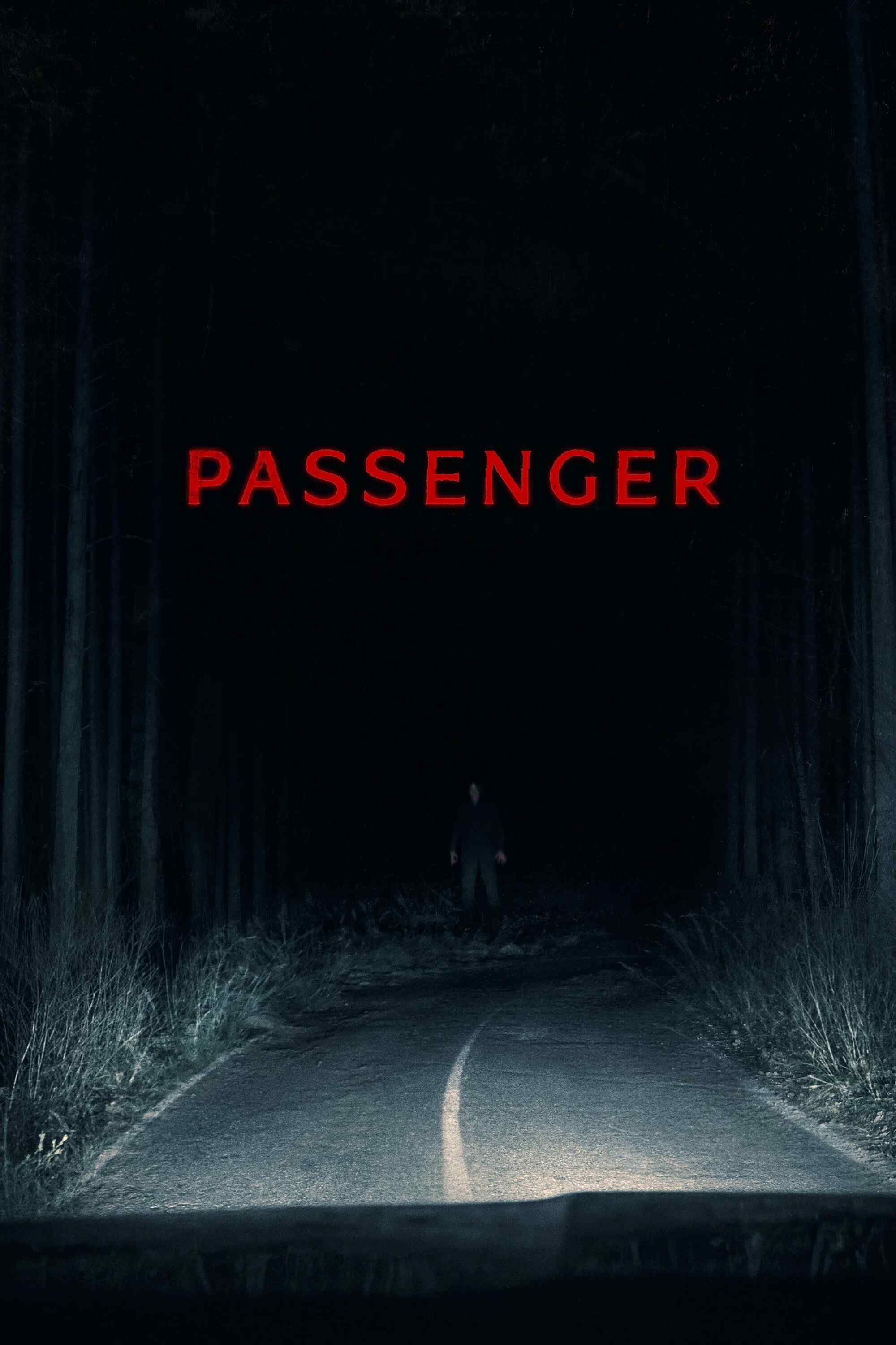 Poster chính thức của phim Phim Kinh Dị, Phim Giật Gân "Khách" (Passenger - 2026), với sự tham gia của diễn viên Jacob Scipio và Lou Llobell.