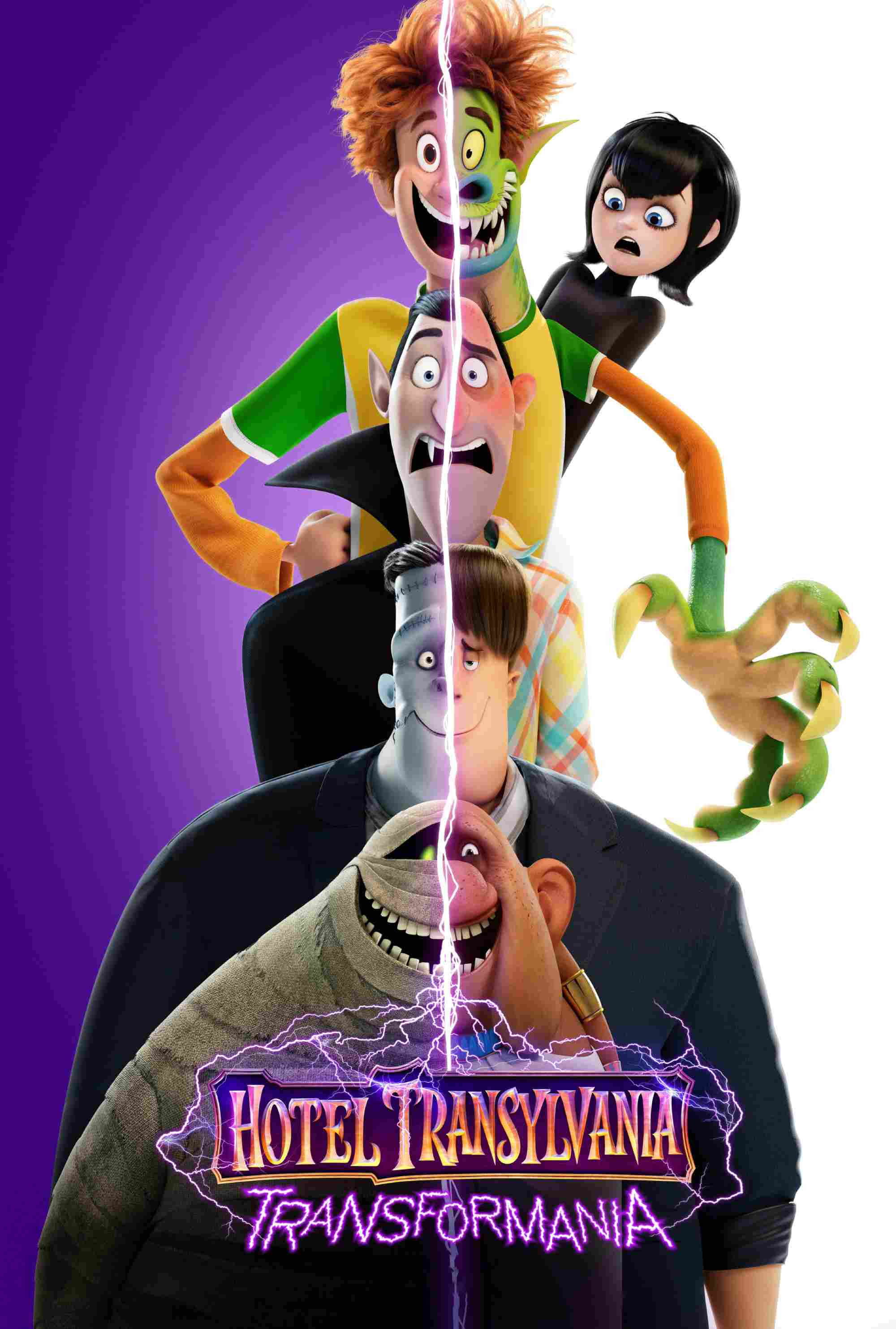 Poster chính thức của phim Phim Hoạt Hình, Phim Hài "Khách Sạn Huyền Bí: Ma Cà Rồng Biến Hình" (Hotel Transylvania: Transformania - 2022), với sự tham gia của diễn viên Andy Samberg và Selena Gomez.