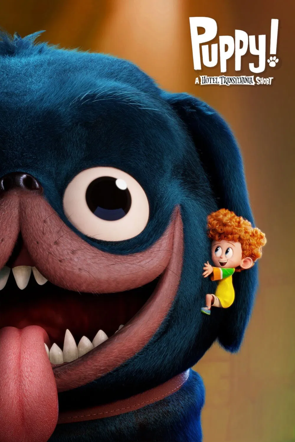 Poster chính thức của phim Phim Gia Đình, Phim Giả Tượng "Khách Sạn Huyền Bí Ngoại Truyện" (Puppy!: A Hotel Transylvania Short - 2017), với sự tham gia của diễn viên Asher Blinkoff và Adam Sandler.