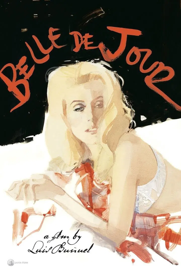 Poster chính thức của phim Phim Tâm Lý, Phim Tình Cảm "Khát Tình" (Belle de Jour - 1967), với sự tham gia của diễn viên Catherine Deneuve và Jean Sorel.