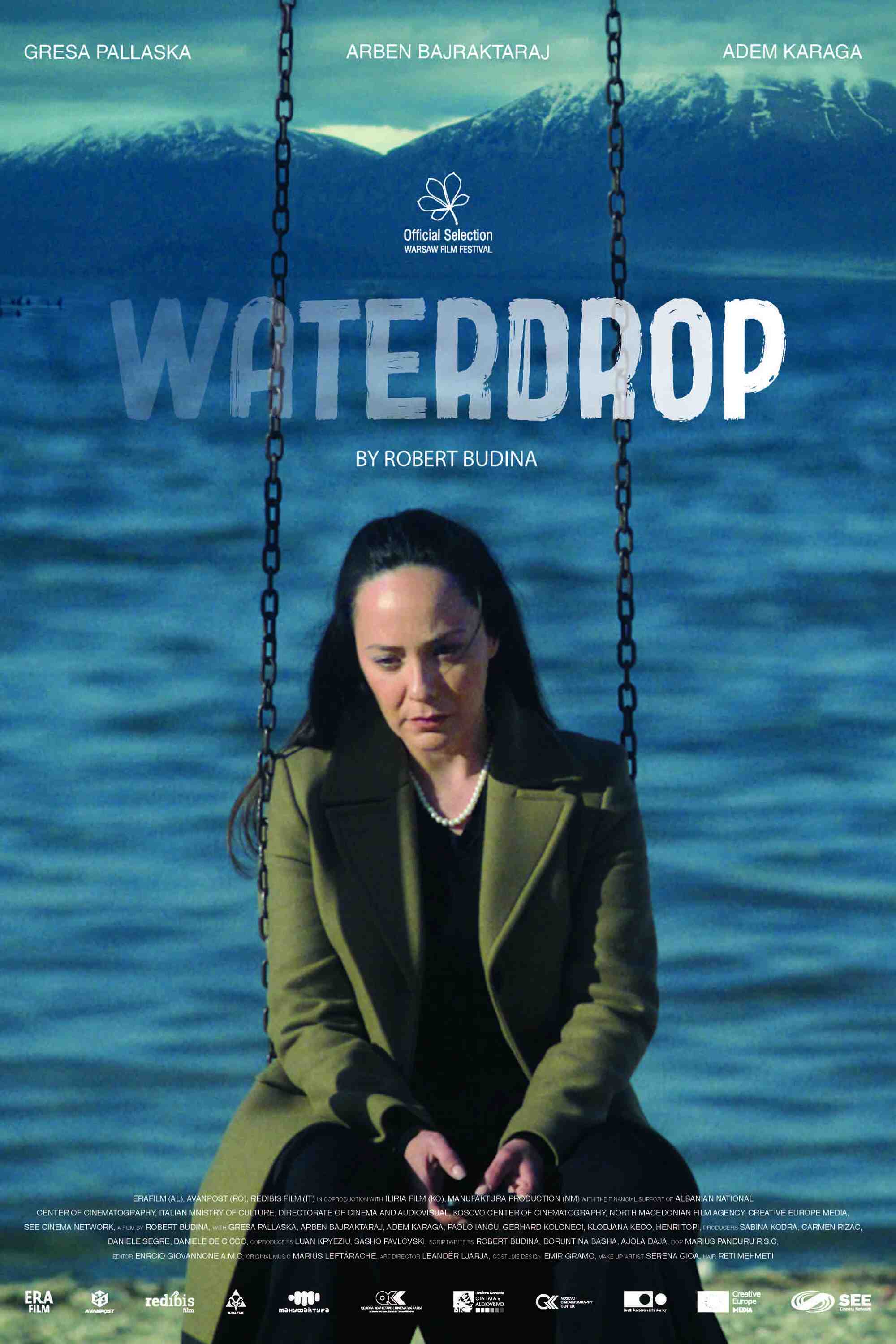 Poster chính thức của phim Phim Tâm Lý, Phim Giật Gân "Khát Vọng Tình Thân" (Waterdrop - 2024), với sự tham gia của diễn viên Arben Bajraktaraj và Gerhard Koloneci.
