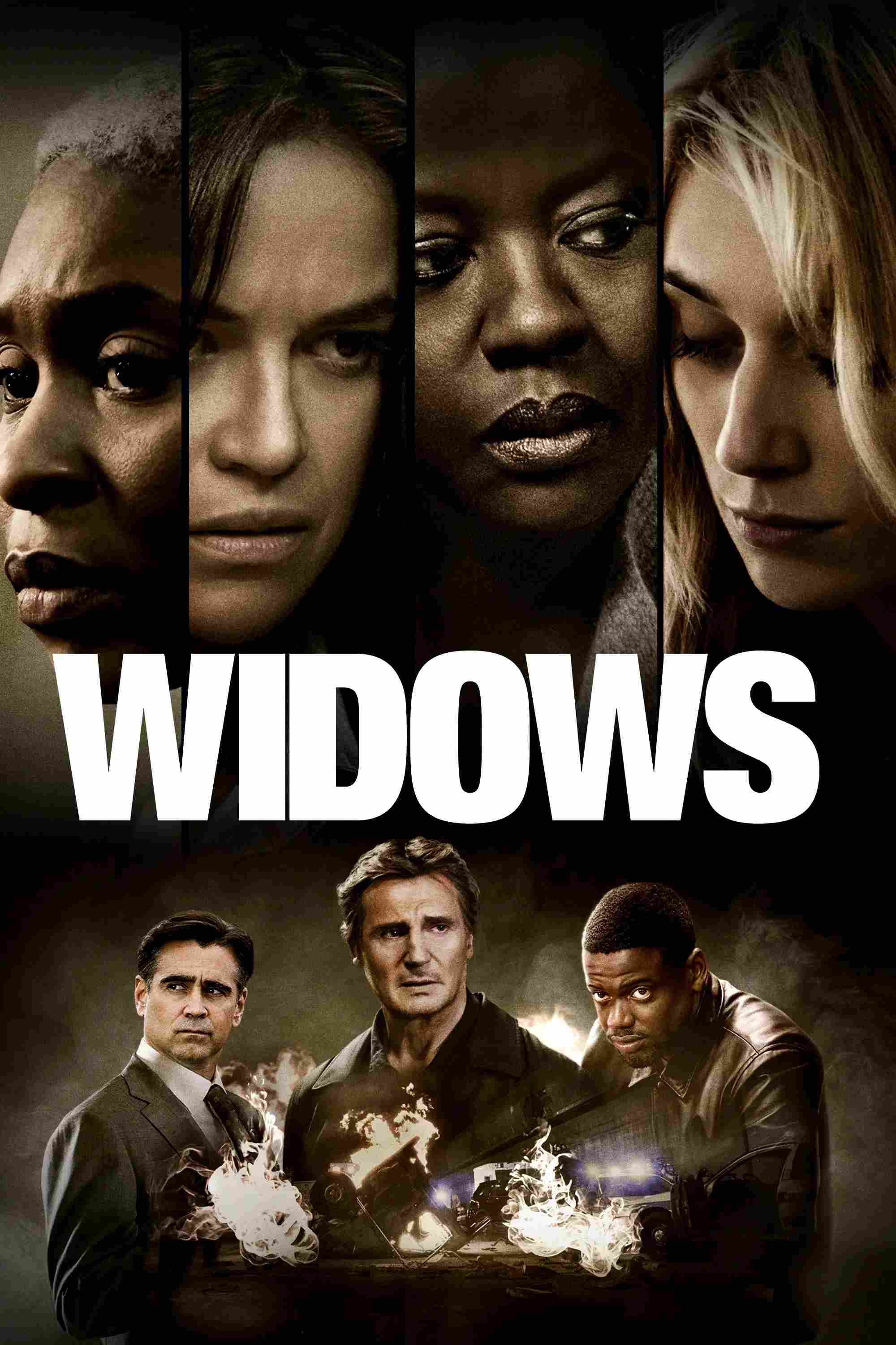 Poster chính thức của phim Phim Hình Sự, Phim Giật Gân "Khi Các Góa Phụ Hành Động" (Widows - 2018), với sự tham gia của diễn viên Viola Davis và Michelle Rodriguez.