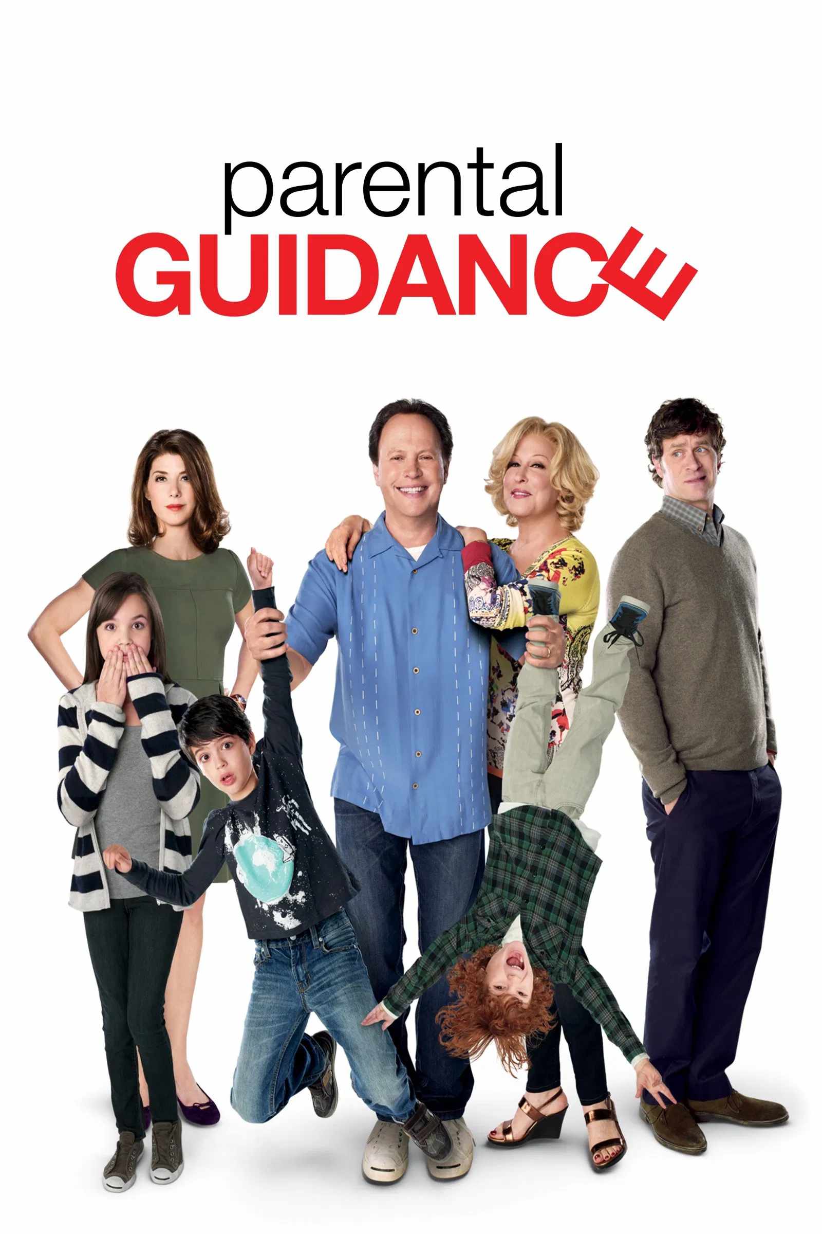 Poster chính thức của phim Phim Hài "Khi Cháu Là Siêu Quậy" (Parental Guidance - 2012), với sự tham gia của diễn viên Billy Crystal và Bette Midler.
