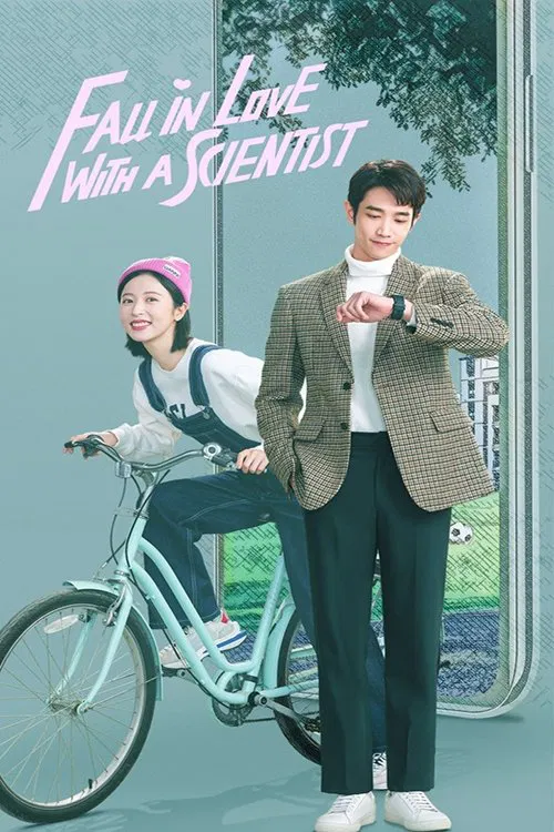 Poster chính thức của phim Phim Hài "Khi Tình Yêu Gặp Nhà Khoa Học" (Fall in Love with a Scientist - 2021), với sự tham gia của diễn viên Jasper Liu và Châu Vũ Đồng.