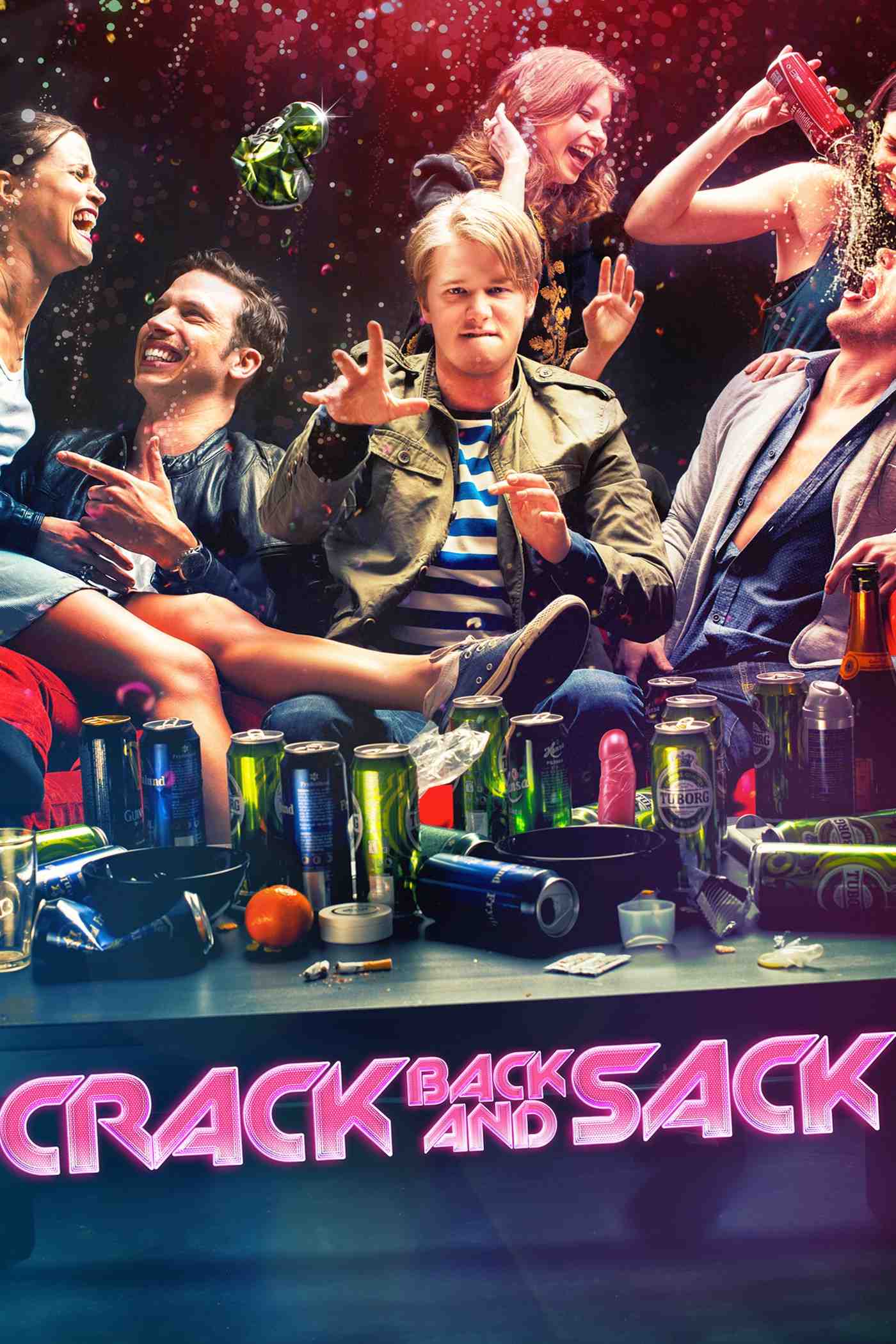Poster chính thức của phim Phim Hài, Phim Tâm Lý "khiêu dâm" (Crack, Back & Sack - 2013), với sự tham gia của diễn viên Ole Christoffer Ertvaag và Herbert Nordrum.