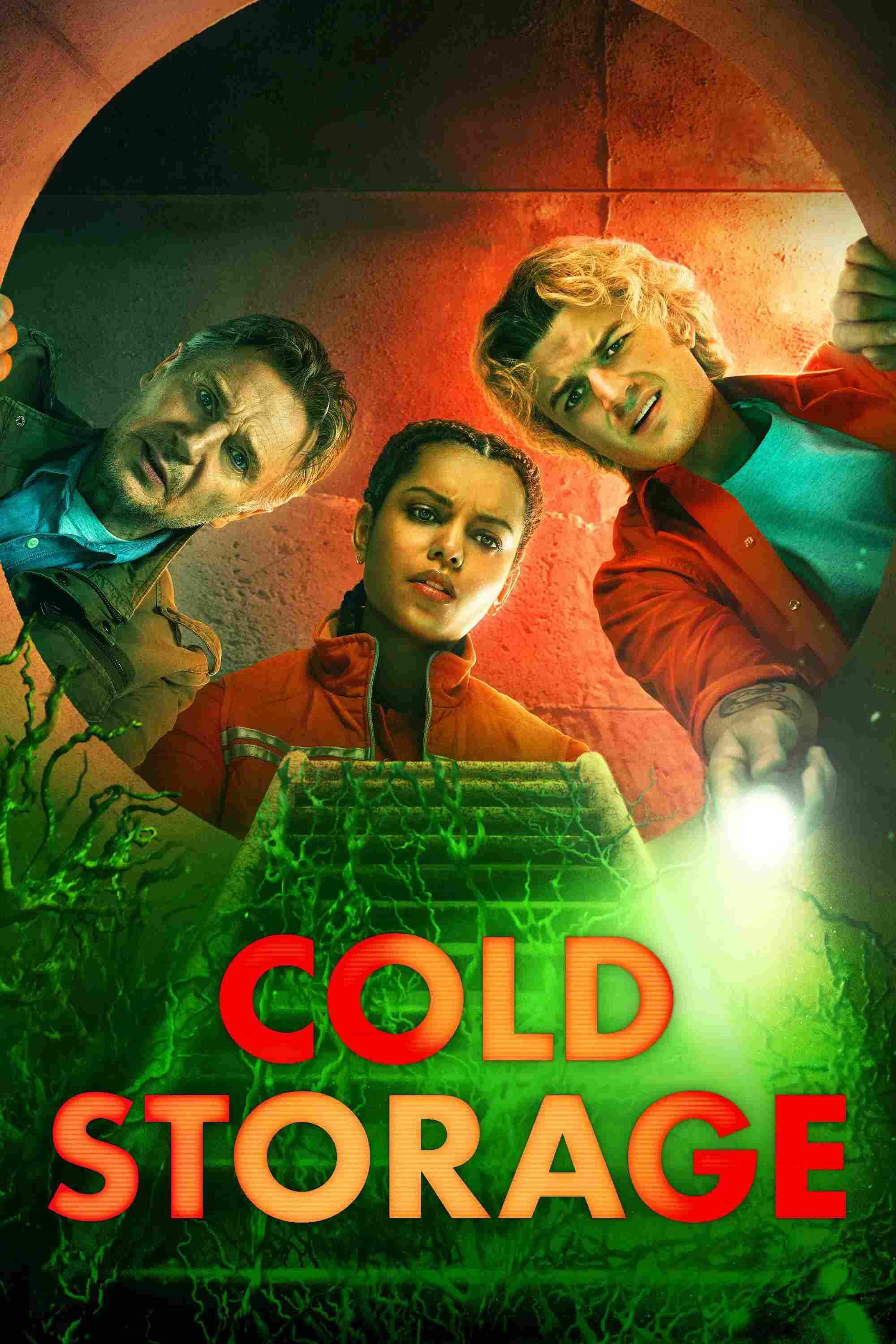 Poster chính thức của phim Phim Kinh Dị, Phim Viễn Tưởng "Kho Lạnh Chết Chóc" (Cold Storage - 2026), với sự tham gia của diễn viên Joe Keery và Georgina Campbell.
