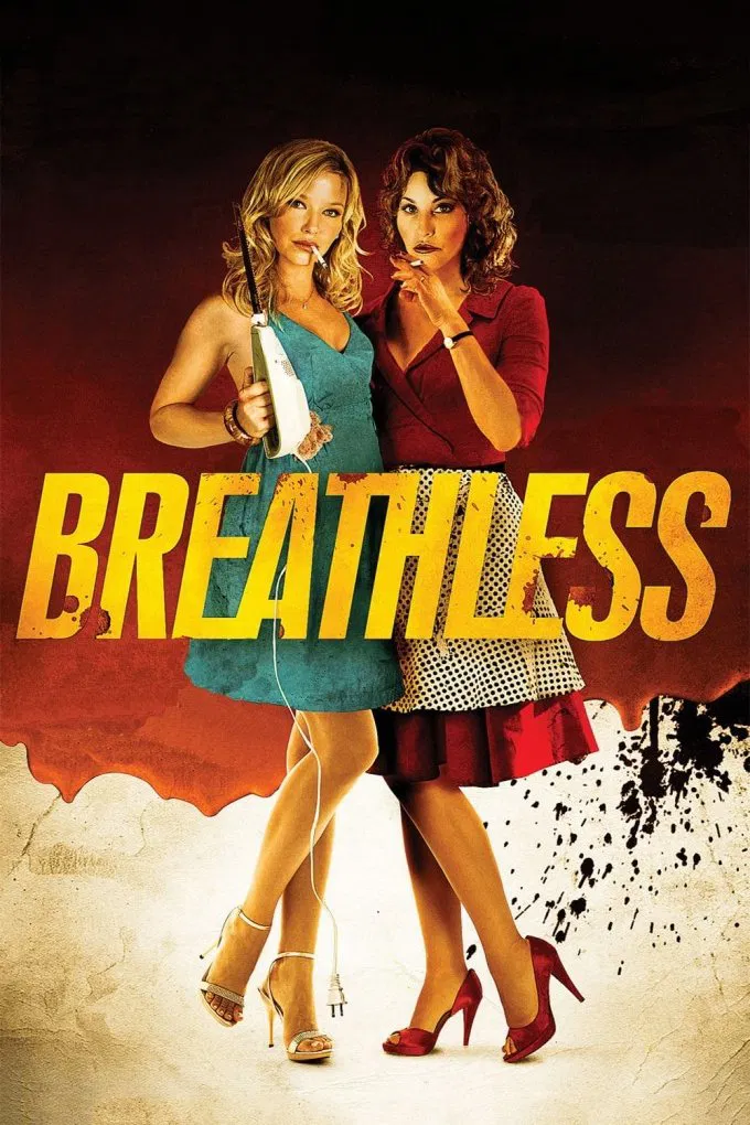 Poster chính thức của phim Phim Hài, Phim Giật Gân "Khó Thở" (Breathless - 2012), với sự tham gia của diễn viên Gina Gershon và Kelli Giddish.