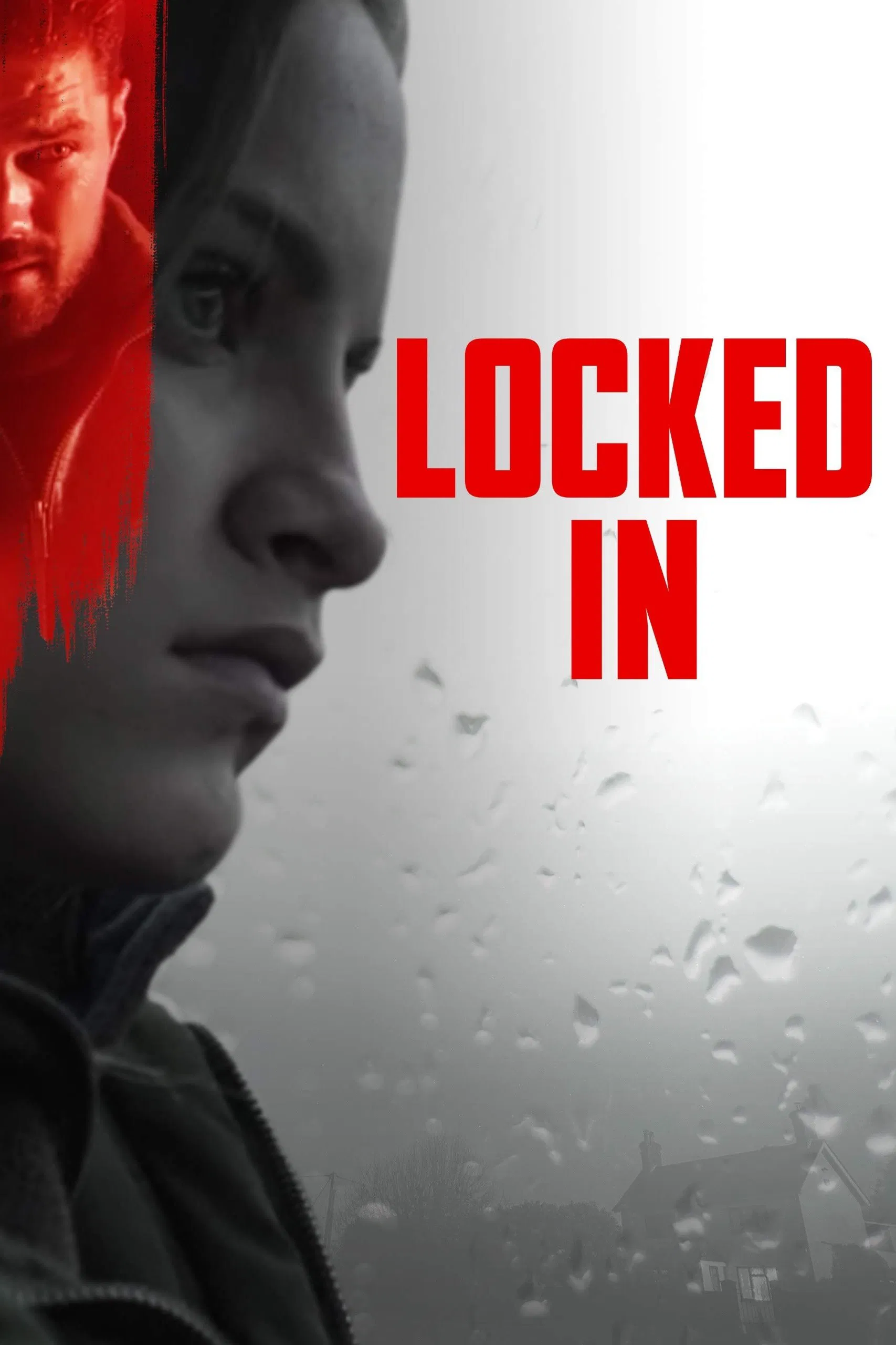Poster chính thức của phim Phim Truyền Hình, Phim Giật Gân "Khóa Mục Tiêu" (Locked In - 2017), với sự tham gia của diễn viên Josie Davis và Ryan Paevey.