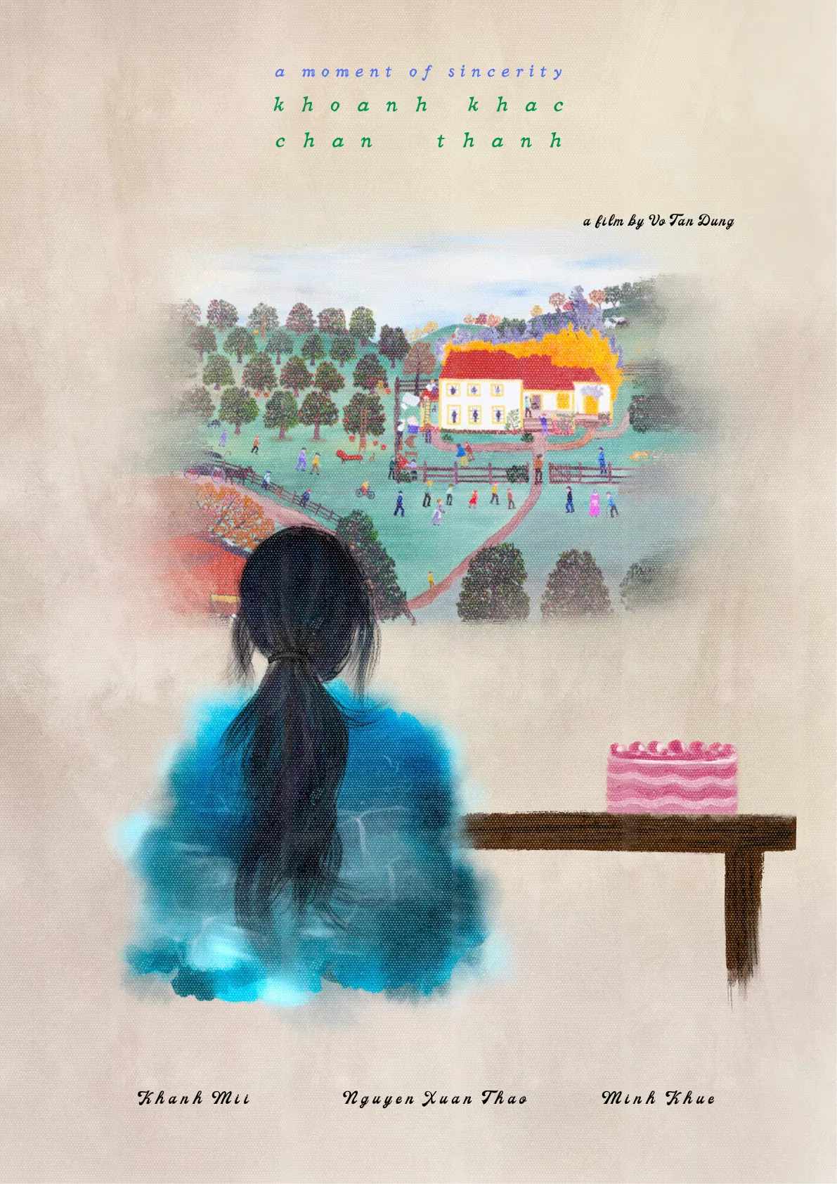 Poster chính thức của phim Phim Tâm Lý "Khoảnh Khắc Chân Thành" (A Moment of Sincerity - 2025).
