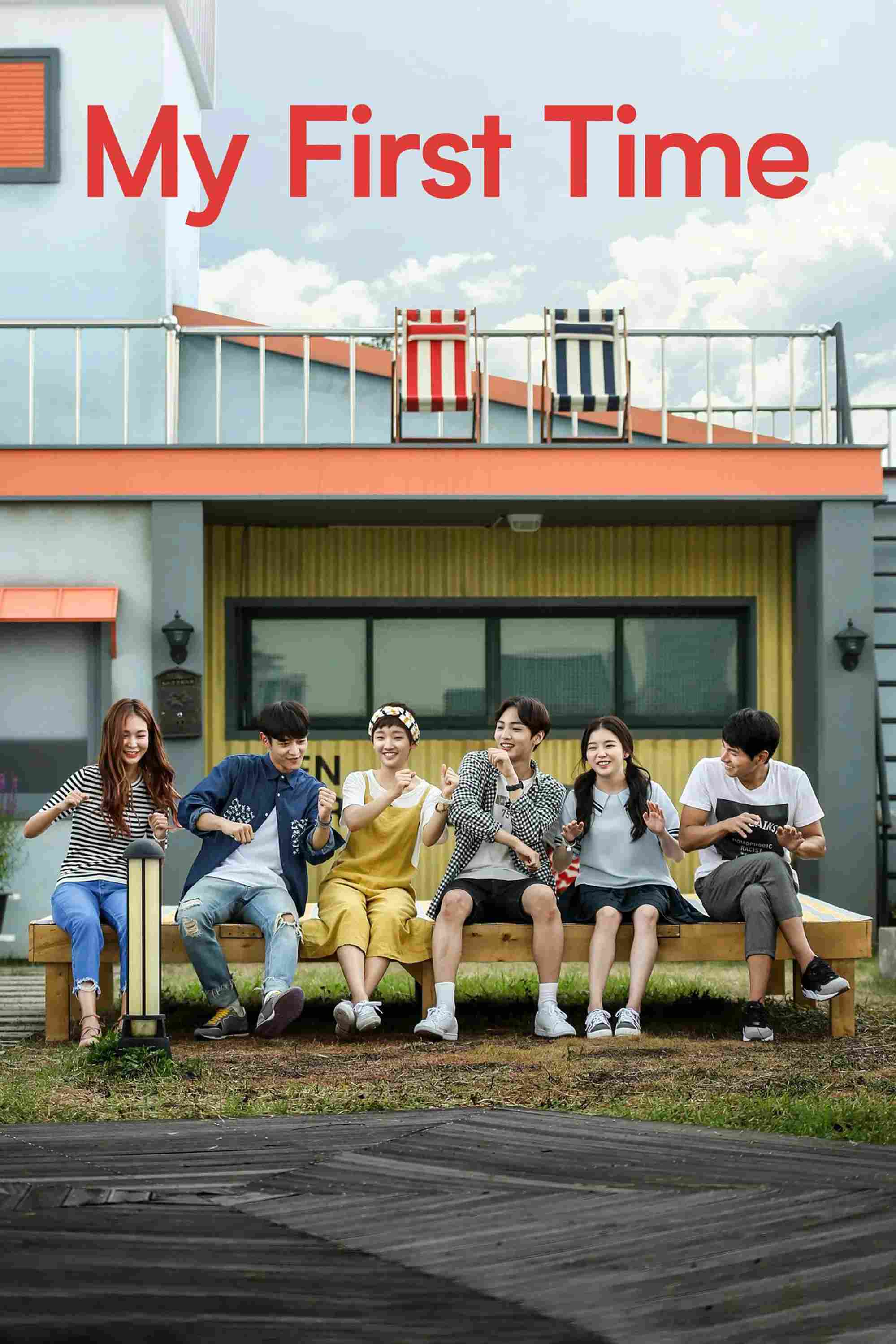 Poster chính thức của phim Phim Hài, Phim Tình Cảm "Khoảnh Khắc Đầu Tiên" (My First Time - 2015), với sự tham gia của diễn viên Cho Hye-jeong và Park So-dam.