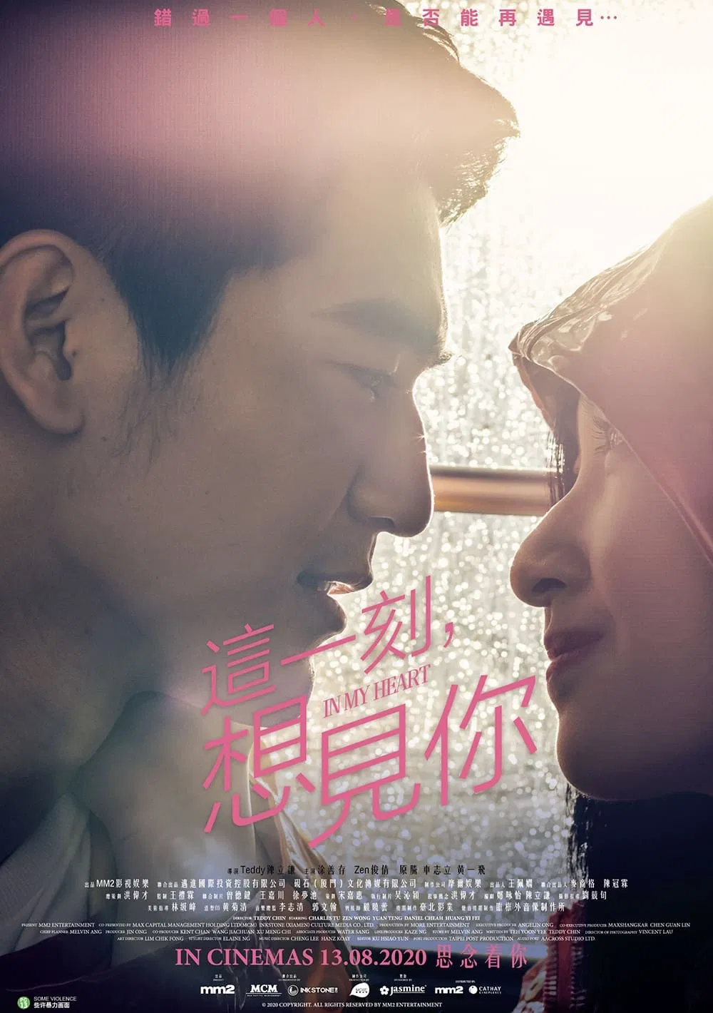 Poster chính thức của phim Phim Tình Cảm, Phim Ca Nhạc "Khoảnh Khắc Này, Muốn Gặp Em" (In My Heart - 2020), với sự tham gia của diễn viên Charles Tu và Zen.