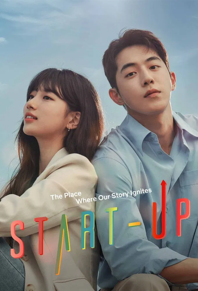 Poster chính thức của phim Phim Tâm Lý, Phim Hài "Khởi Nghiệp" (Start-Up - 2020), với sự tham gia của diễn viên Suzy và Nam Joo-hyuk.