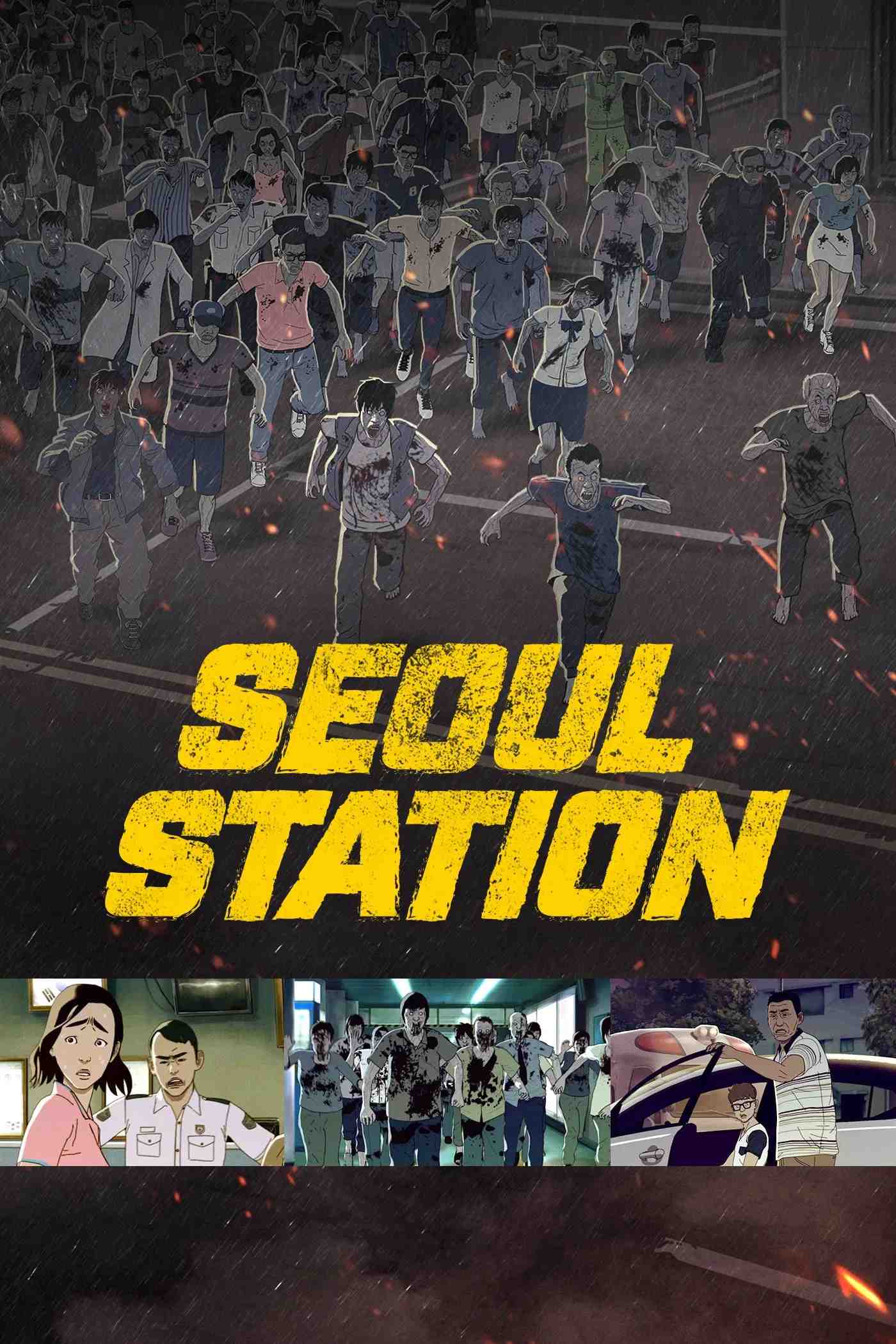 Poster chính thức của phim Phim Hoạt Hình, Phim Kinh Dị "Khởi Nguồn Đại Dịch" (Seoul Station - 2016), với sự tham gia của diễn viên Ryu Seung-ryong và Shim Eun-kyung.