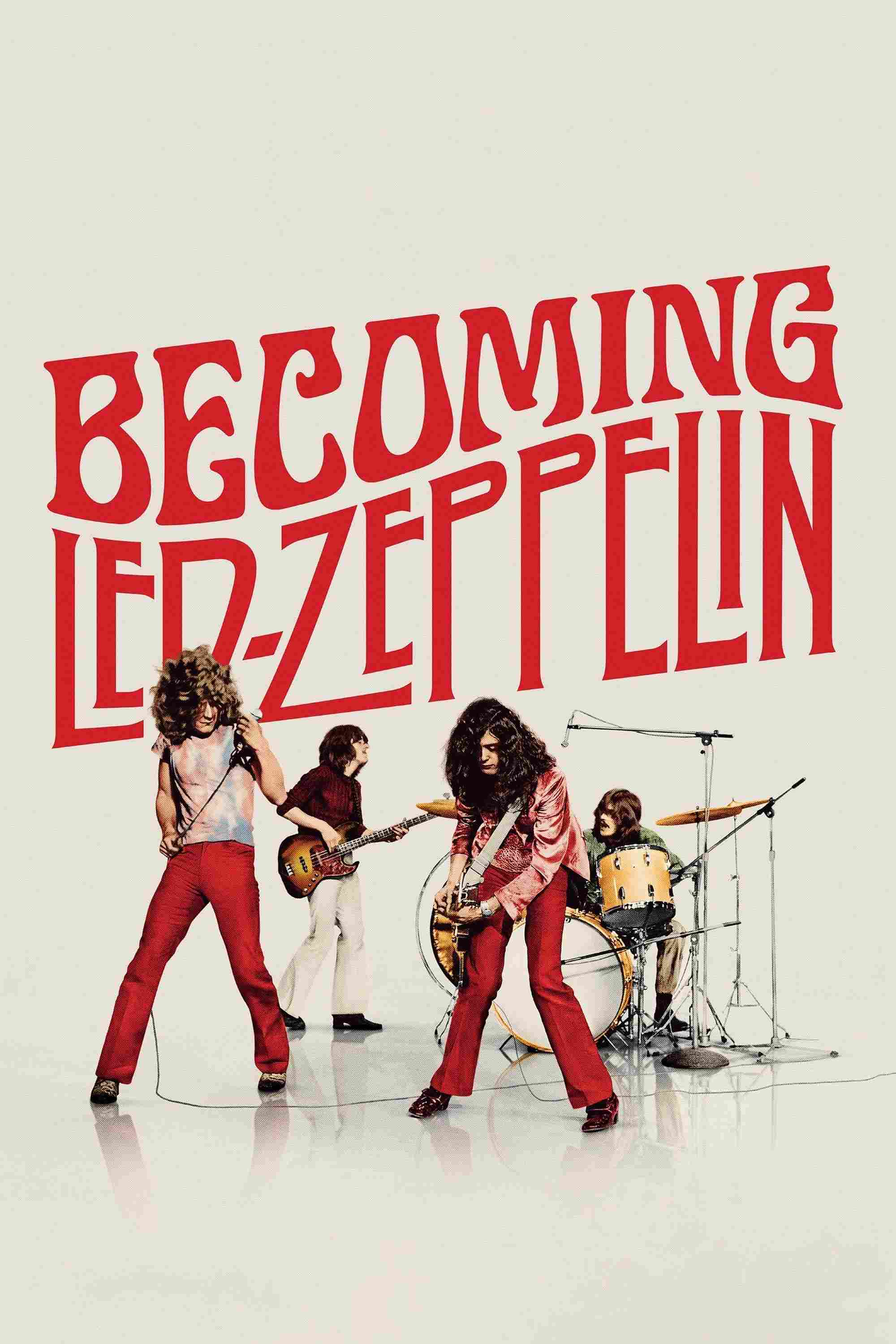 Poster chính thức của phim Phim Tài Liệu, Phim Ca Nhạc "Khởi Nguồn Led Zeppelin" (Becoming Led Zeppelin - 2025), với sự tham gia của diễn viên Jimmy Page và John Paul Jones.