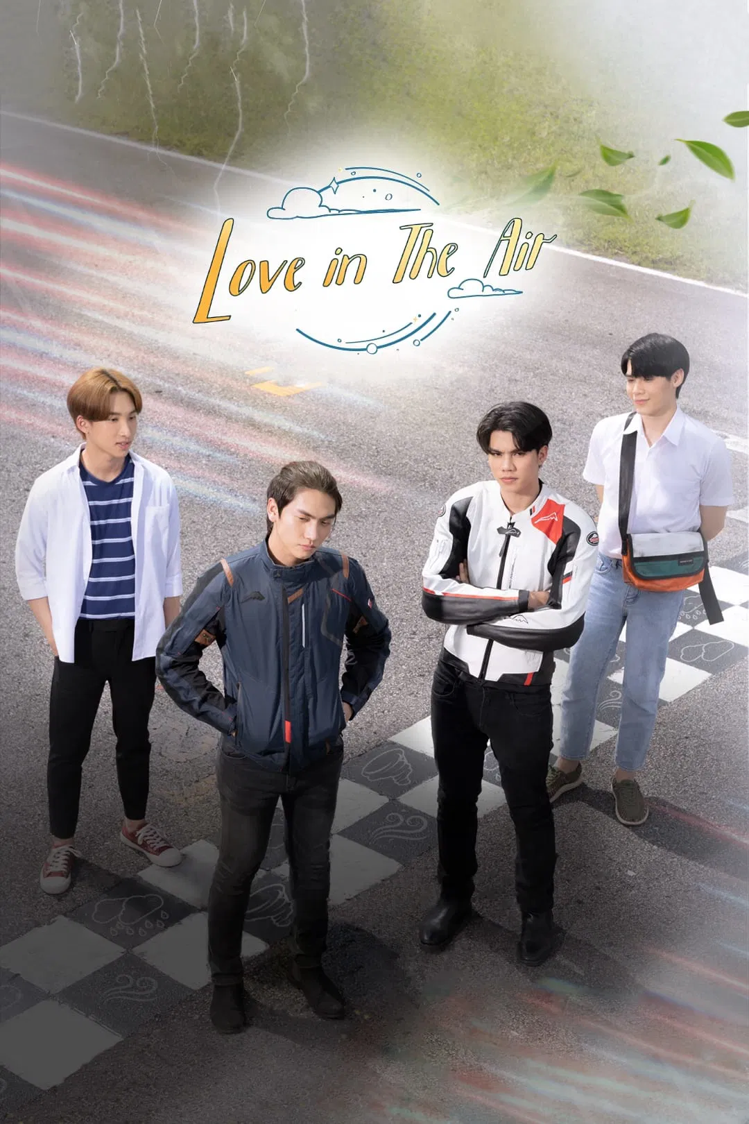 Poster chính thức của phim Phim Tâm Lý, Phim Hài "Không Khí Tình Yêu" (Love in the Air - 2022), với sự tham gia của diễn viên Chaikamon Sermsongwittaya và Nuttarat Tangwai.