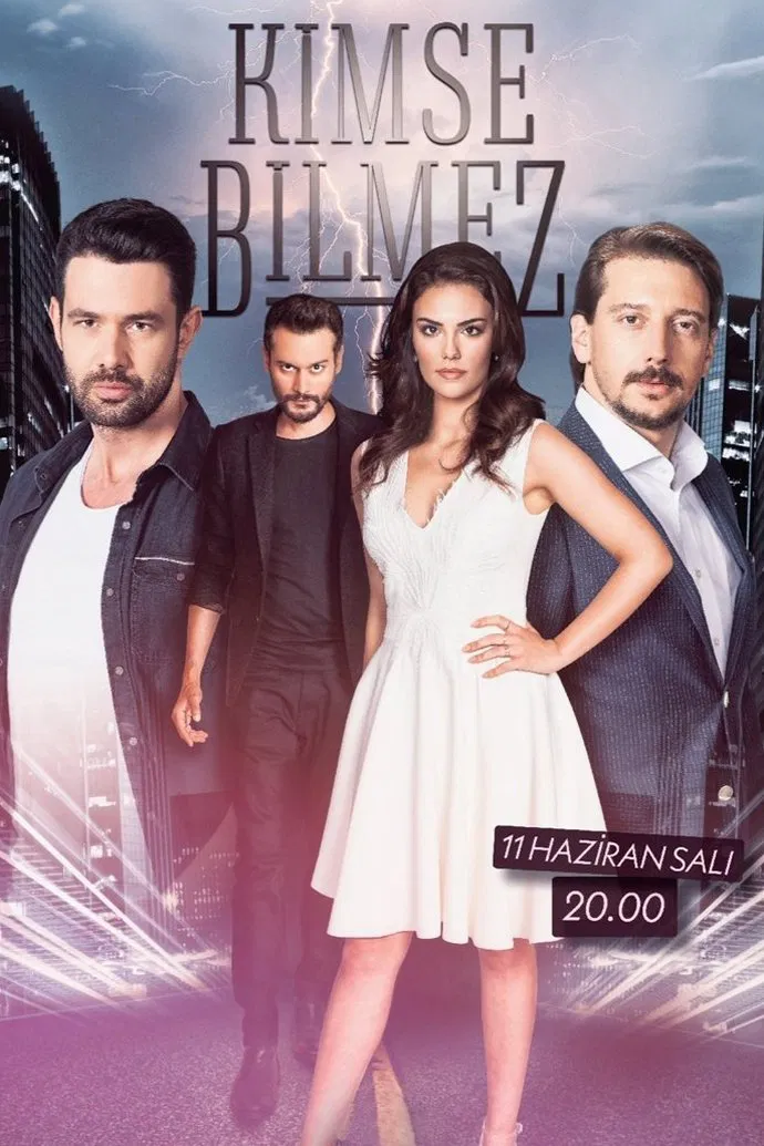Poster chính thức của phim Phim Hành Động & Phiêu Lưu, Phim Tâm Lý "Không Một Ai Biết" (Kimse Bilmez - 2019), với sự tham gia của diễn viên Keremcem và Özgü Kaya.