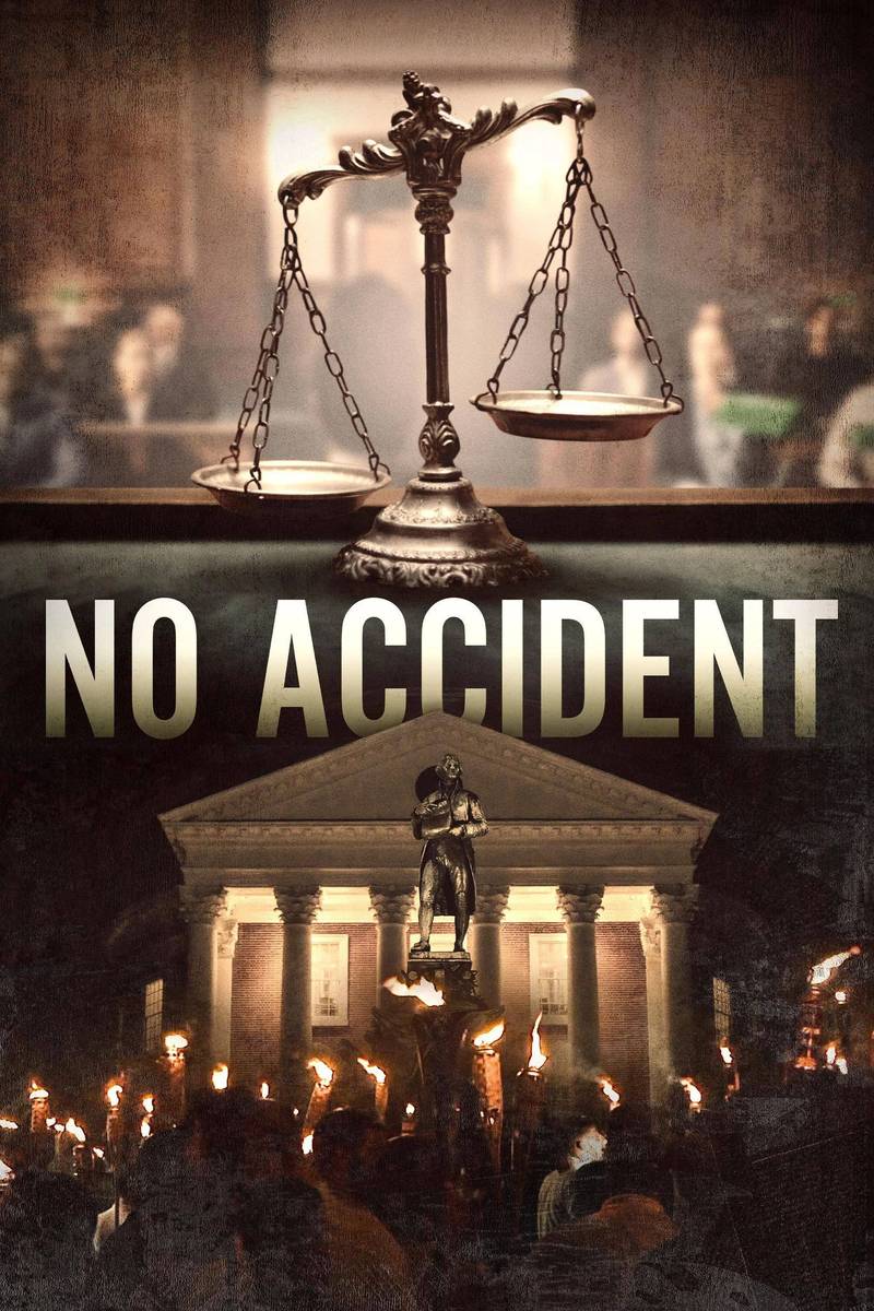 Poster chính thức của phim Phim Tài Liệu "Không Phải Tai Nạn" (No Accident - 2023), với sự tham gia của diễn viên Richard Spencer và Donald Trump.