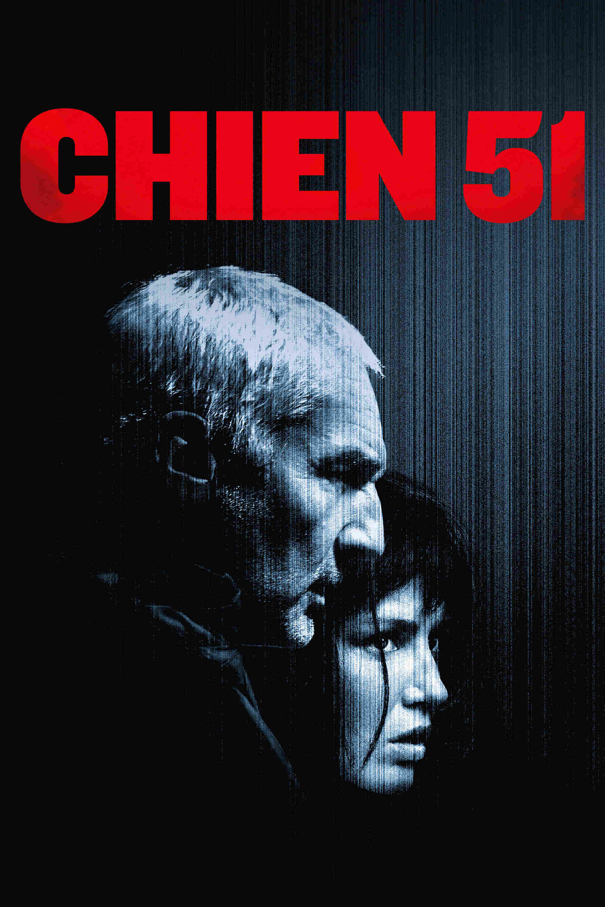 Poster chính thức của phim Phim Giật Gân, Phim Viễn Tưởng "Khu Chó 51" (Dog 51 - 2025), với sự tham gia của diễn viên Gilles Lellouche và Adèle Exarchopoulos.