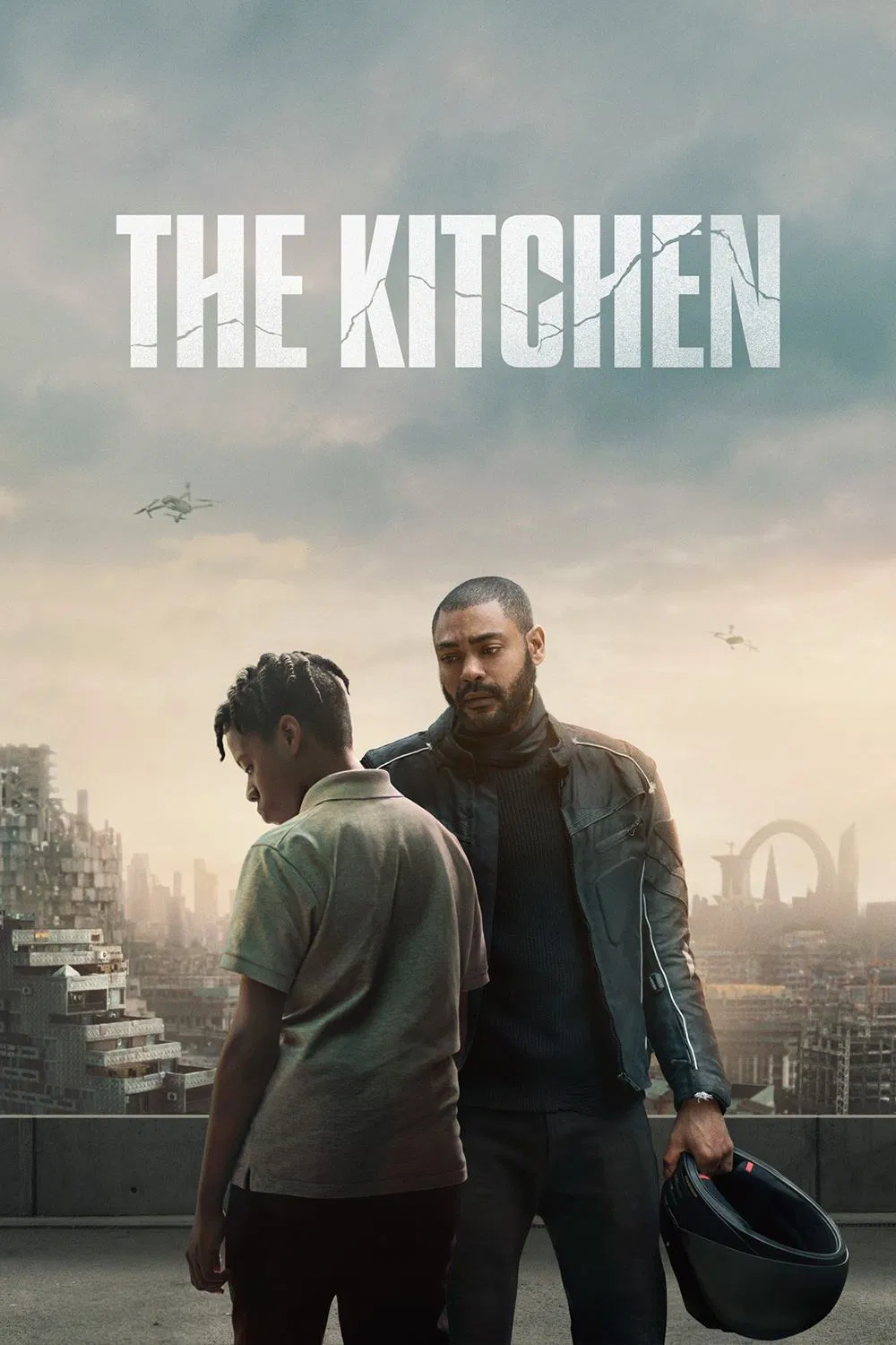 Poster chính thức của phim Phim Viễn Tưởng, Phim Giật Gân "Khu dân cư The Kitchen" (The Kitchen - 2023), với sự tham gia của diễn viên Kane Robinson và Jedaiah Bannerman.