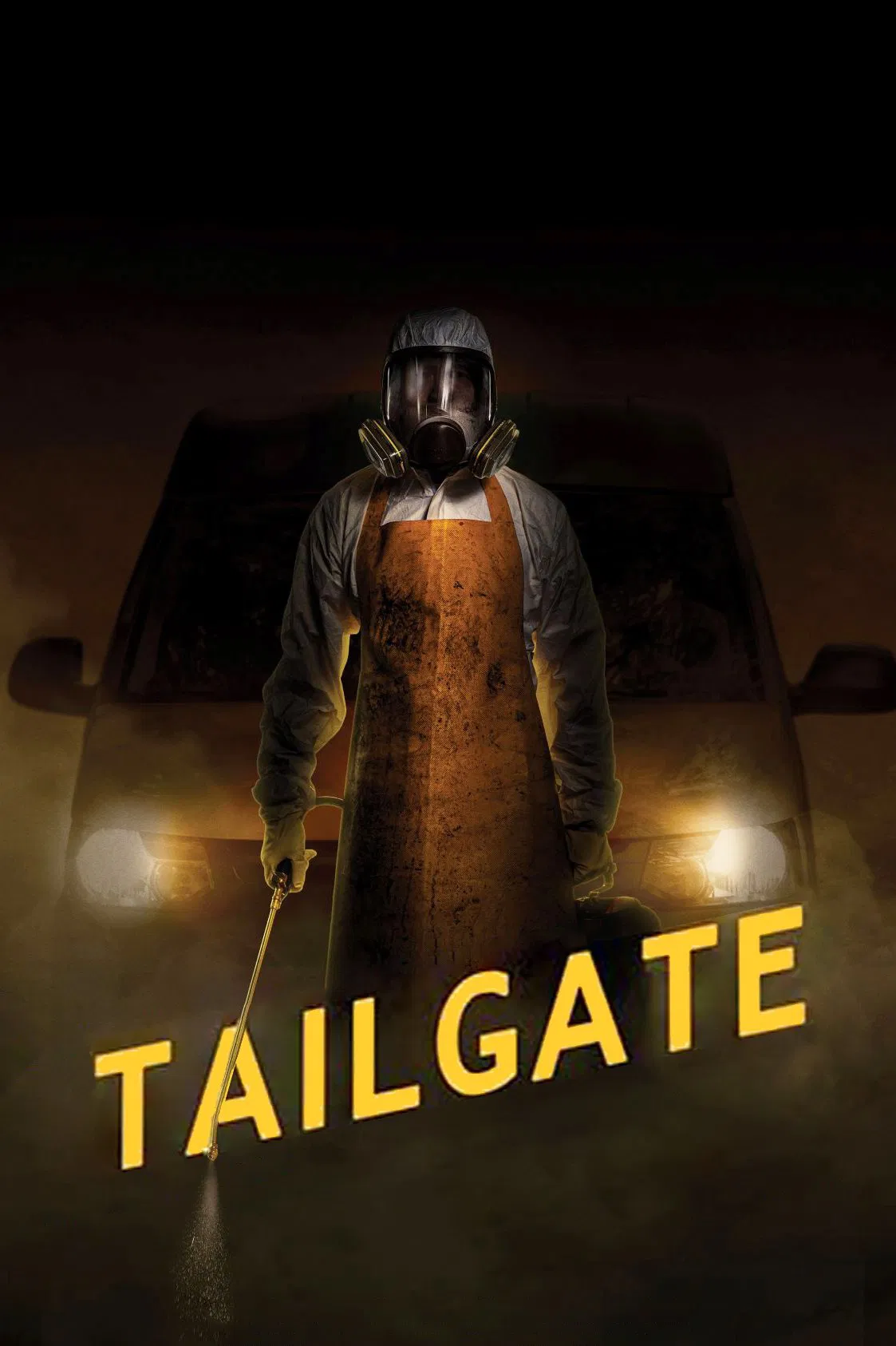Poster chính thức của phim Phim Giật Gân, Phim Kinh Dị "Khử Nghiệp" (Tailgate - 2019), với sự tham gia của diễn viên Jeroen Spitzenberger và Anniek Pheifer.