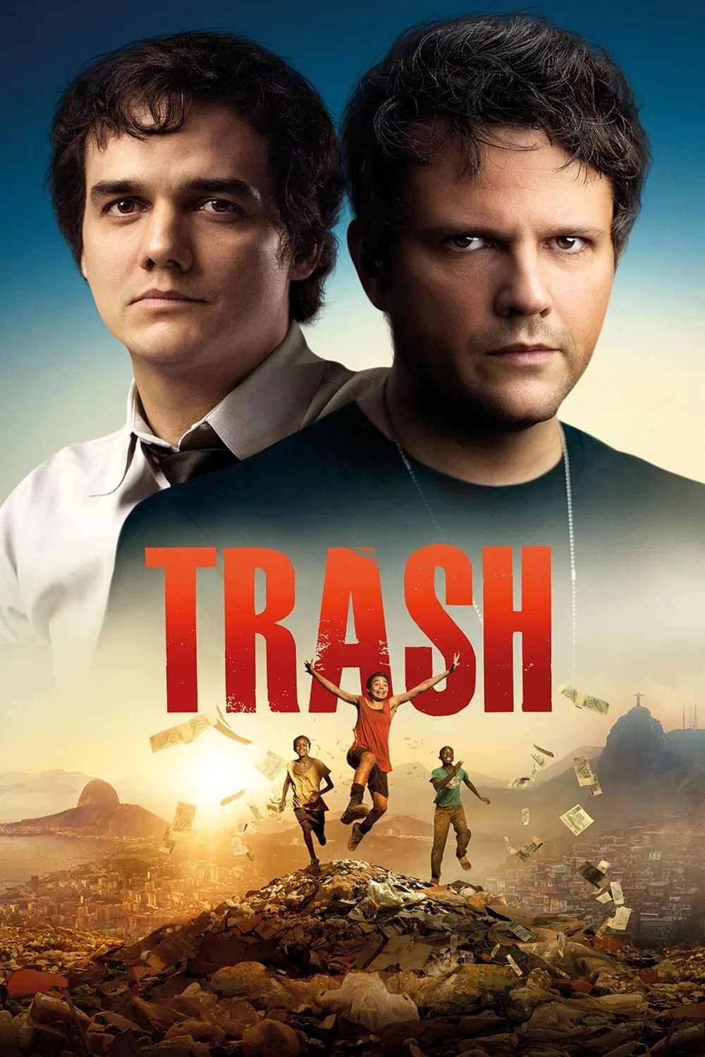 Poster chính thức của phim Phim Phiêu Lưu, Phim Hình Sự "Khu Ổ Chuột" (Trash - 2014), với sự tham gia của diễn viên Rickson Tevez và Eduardo Luís.