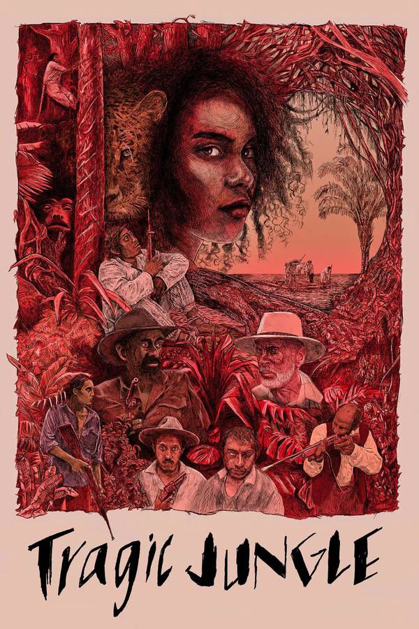 Poster chính thức của phim Phim Tâm Lý, Phim Bí Ẩn "Khu rừng bi thảm" (Tragic Jungle - 2020), với sự tham gia của diễn viên Gilberto Barraza và Gabino Rodríguez.
