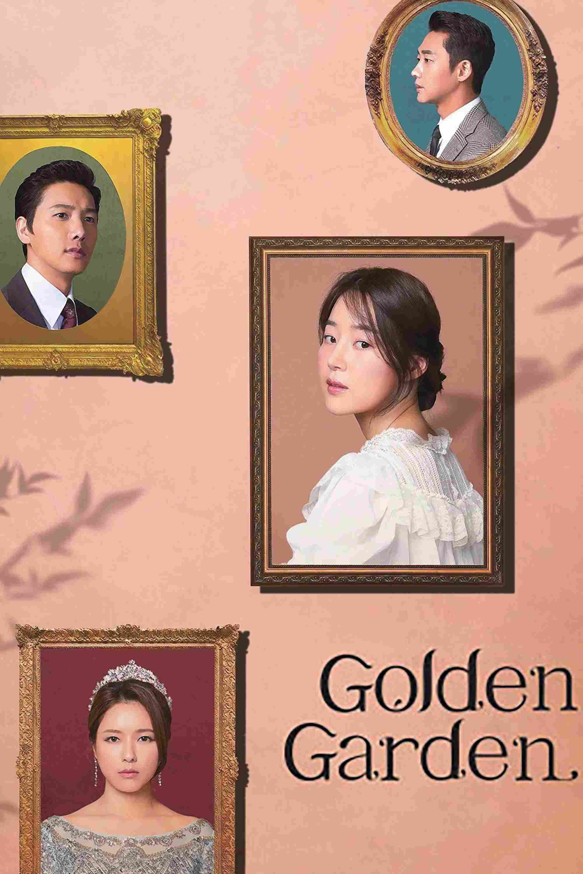 Poster chính thức của phim Phim Bí Ẩn "Khu Vườn Hoàng Kim" (Golden Garden - 2019), với sự tham gia của diễn viên Han Ji-hye và Lee Sang-woo.