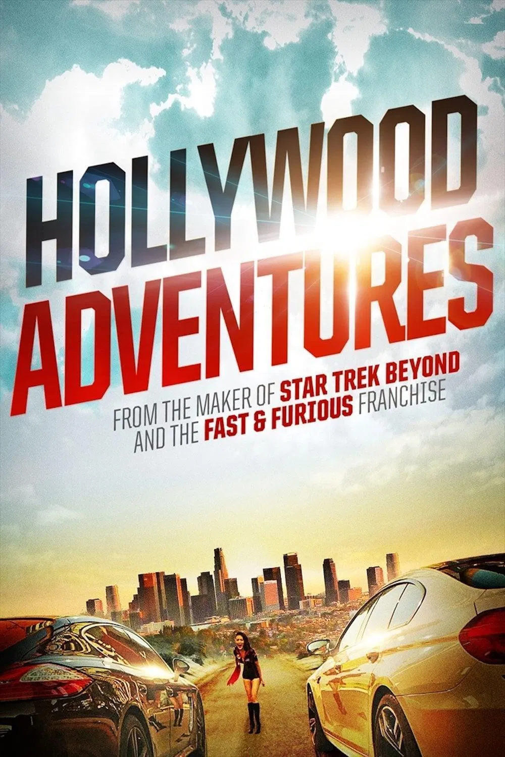 Poster chính thức của phim Phim Hài, Phim Hành Động "Khuấy Đảo Hollywood" (Hollywood Adventures - 2015), với sự tham gia của diễn viên Triệu Vy và Huỳnh Hiểu Minh.