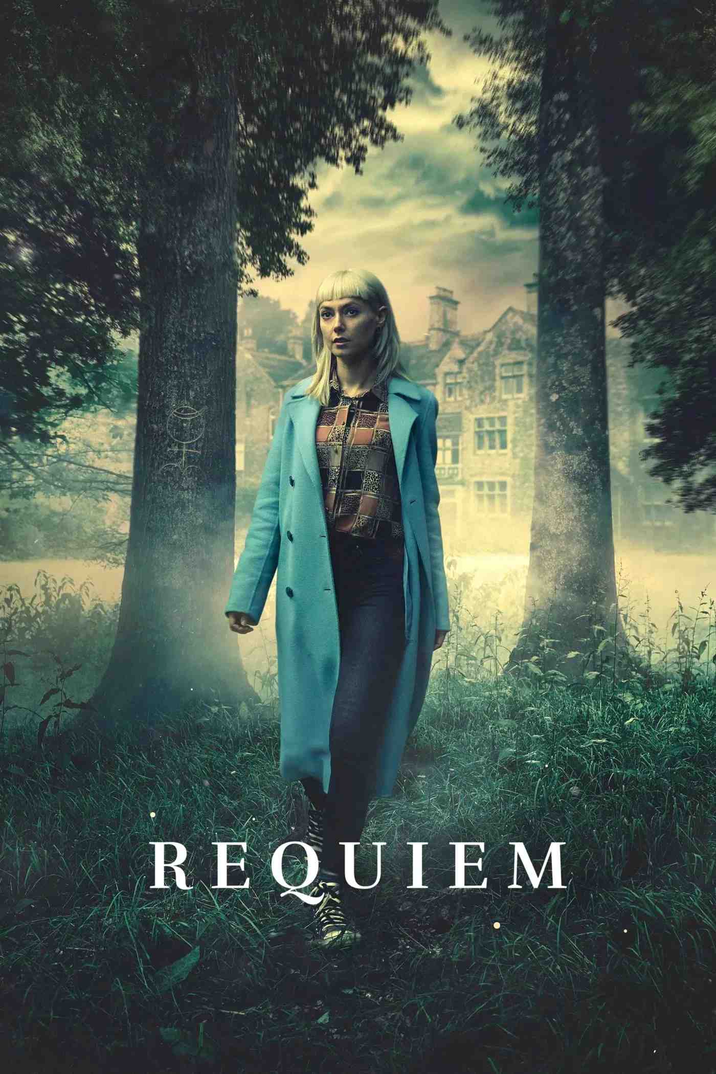 Poster chính thức của phim Phim Tâm Lý, Phim Bí Ẩn "Khúc Cầu Hồn" (Requiem - 2018), với sự tham gia của diễn viên Lydia Wilson và Joel Fry.