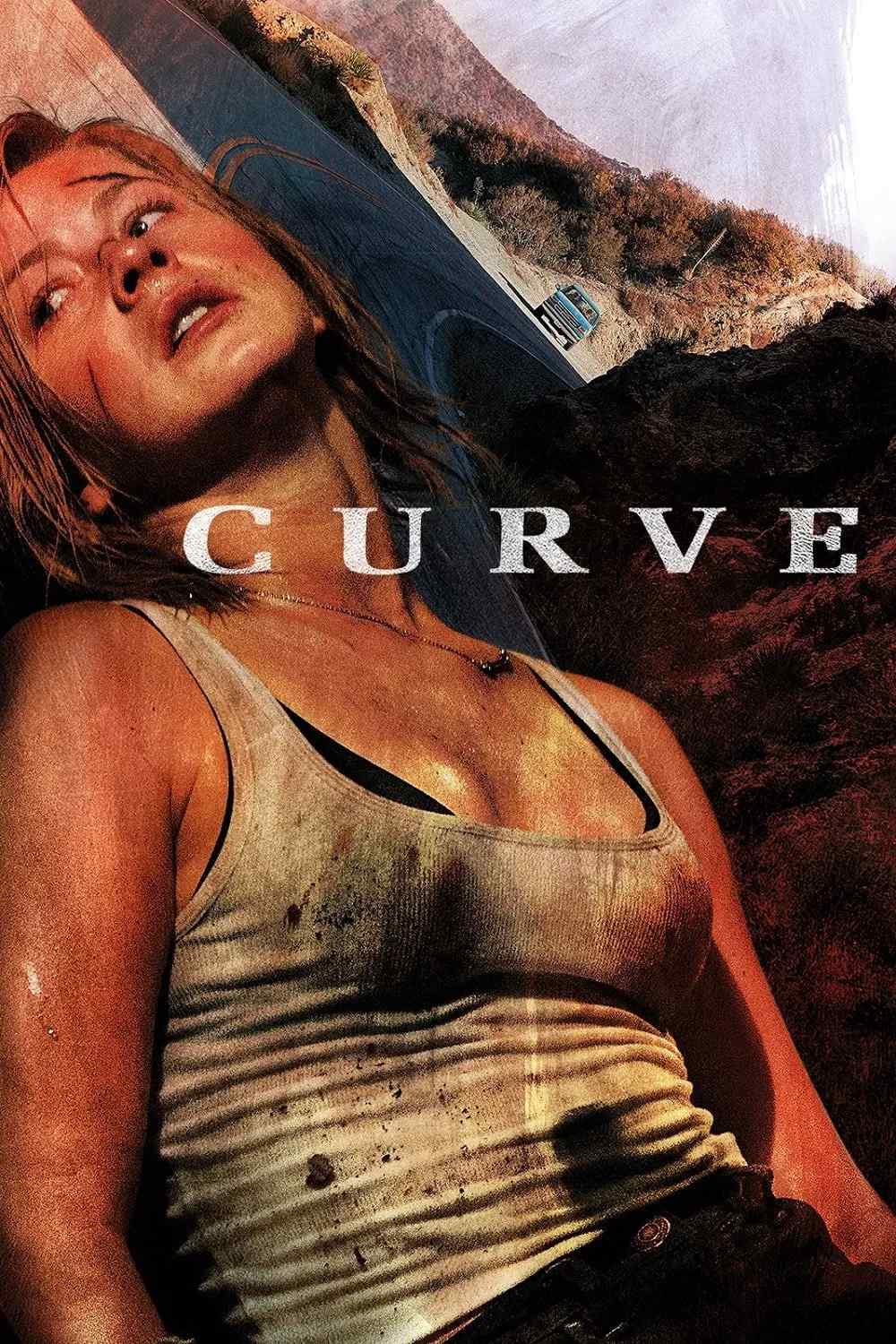Poster chính thức của phim Phim Kinh Dị, Phim Giật Gân "Khúc Quanh Tử Thần" (Curve - 2015), với sự tham gia của diễn viên Julianne Hough và Teddy Sears.