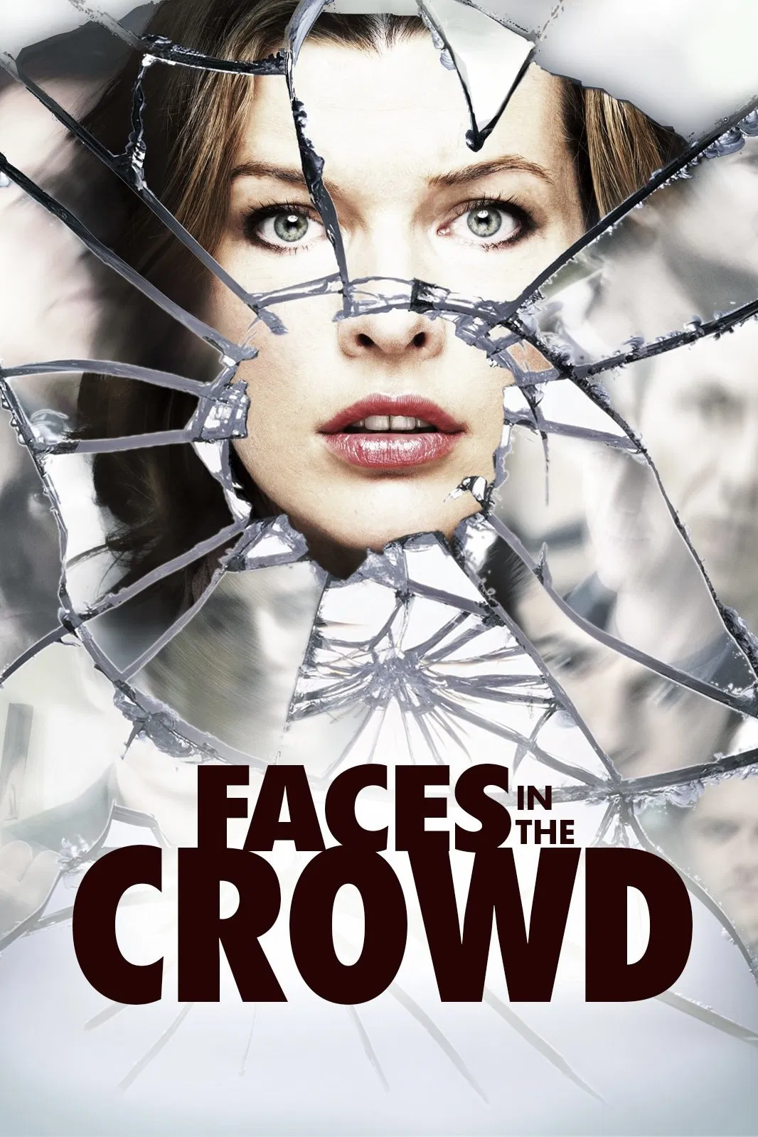 Poster chính thức của phim Phim Giật Gân, Phim Hình Sự "Khuôn Mặt Kẻ Sát Nhân" (Faces in the Crowd - 2011), với sự tham gia của diễn viên Milla Jovovich và Julian McMahon.