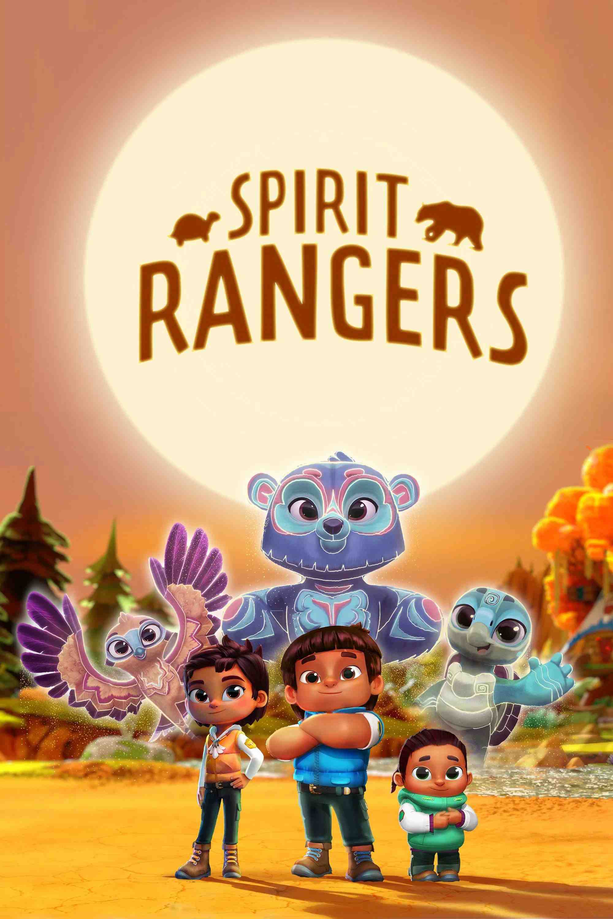 Poster chính thức của phim Phim Thiếu Nhi, Phim Hoạt Hình "Kiểm Lâm Linh Thú (Phần 2)" (Spirit Rangers - 2022), với sự tham gia của diễn viên Esther Mbire và Talon Proc Alford.