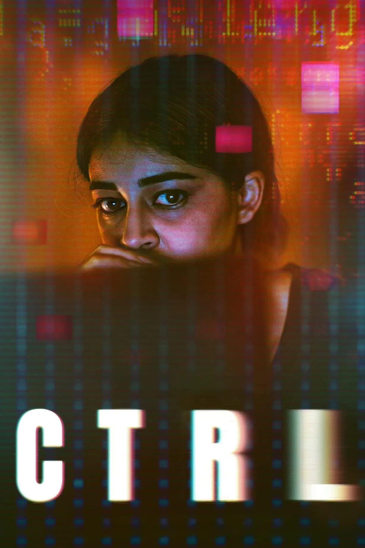 Poster chính thức của phim Phim Giật Gân, Phim Tâm Lý "Kiểm Soát" (CTRL - 2024), với sự tham gia của diễn viên Ananya Panday và Vihaan Samat.