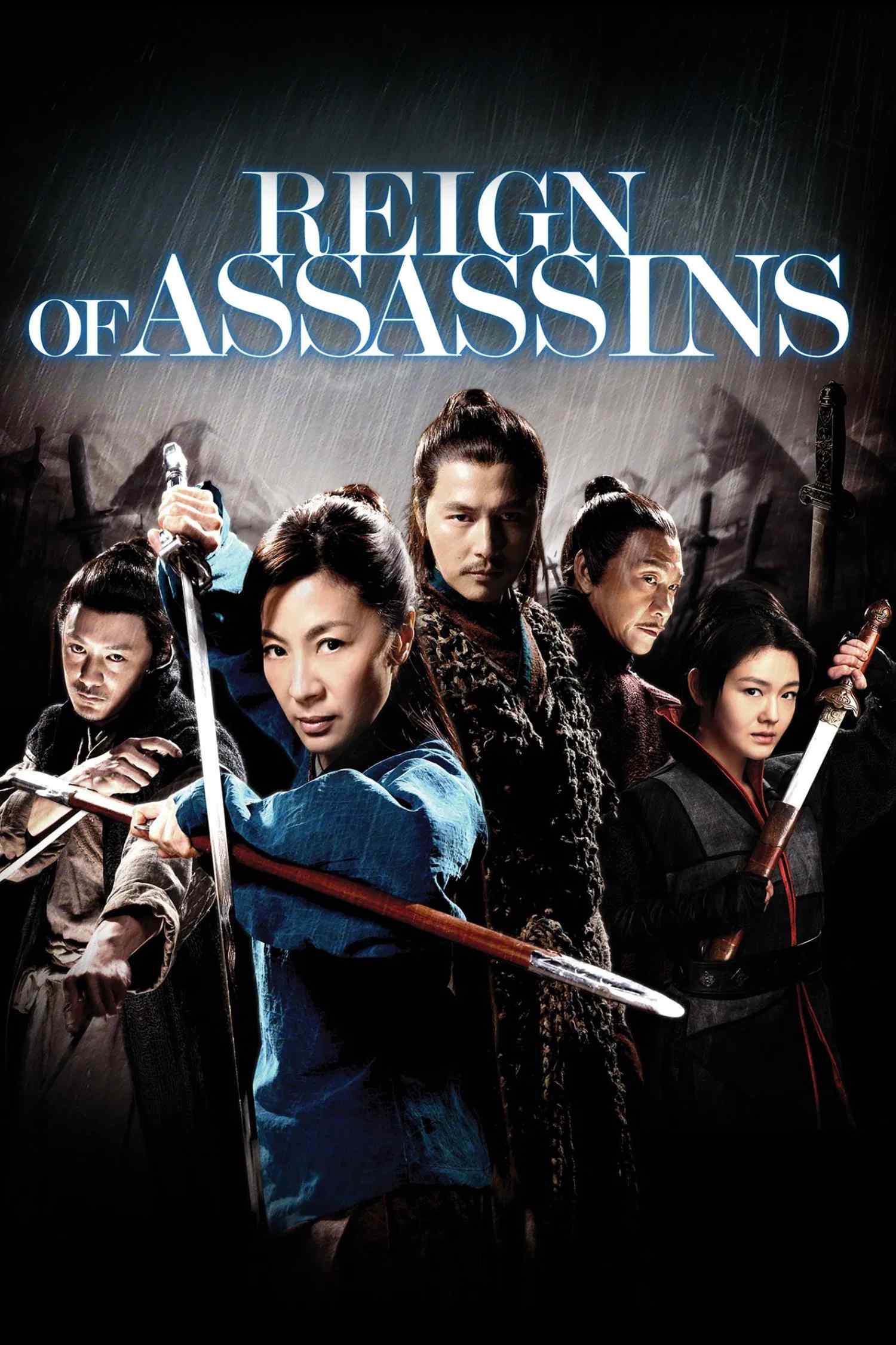 Poster chính thức của phim Phim Hành Động, Phim Phiêu Lưu "Kiếm Vũ" (Reign of Assassins - 2010), với sự tham gia của diễn viên Dương Tử Quỳnh và Jung Woo-sung.