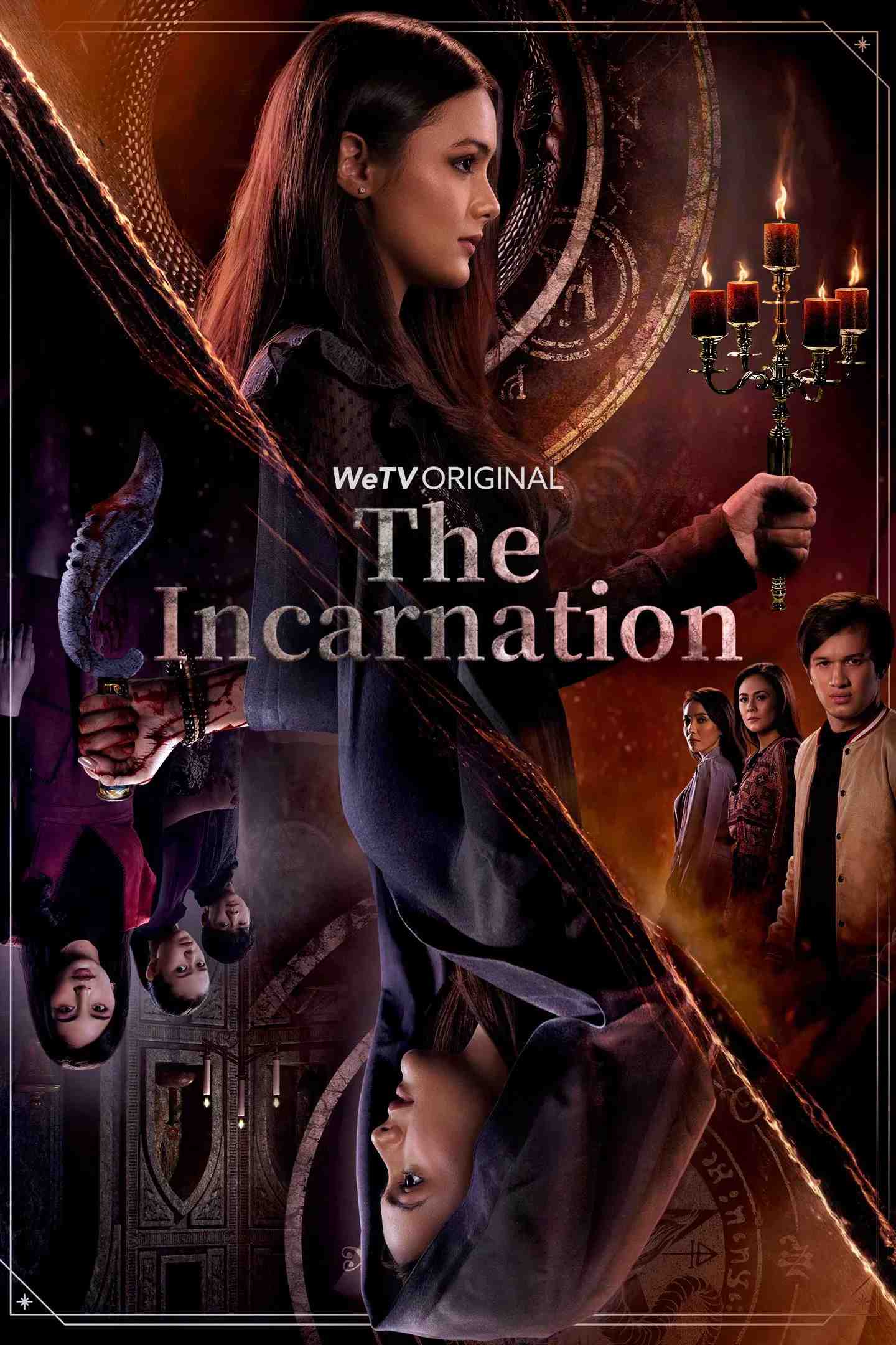 Poster chính thức của phim Phim Bí Ẩn "Kiếp Người" (The Incarnation - 2020), với sự tham gia của diễn viên Amanda Rawles và Arya Vasco.