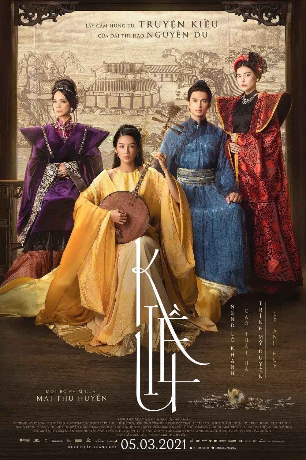 Poster chính thức của phim Phim Tâm Lý, Phim Tình Cảm "Kiều" (Kiều - 2021), với sự tham gia của diễn viên Mỹ Duyên và Lê Anh Huy.