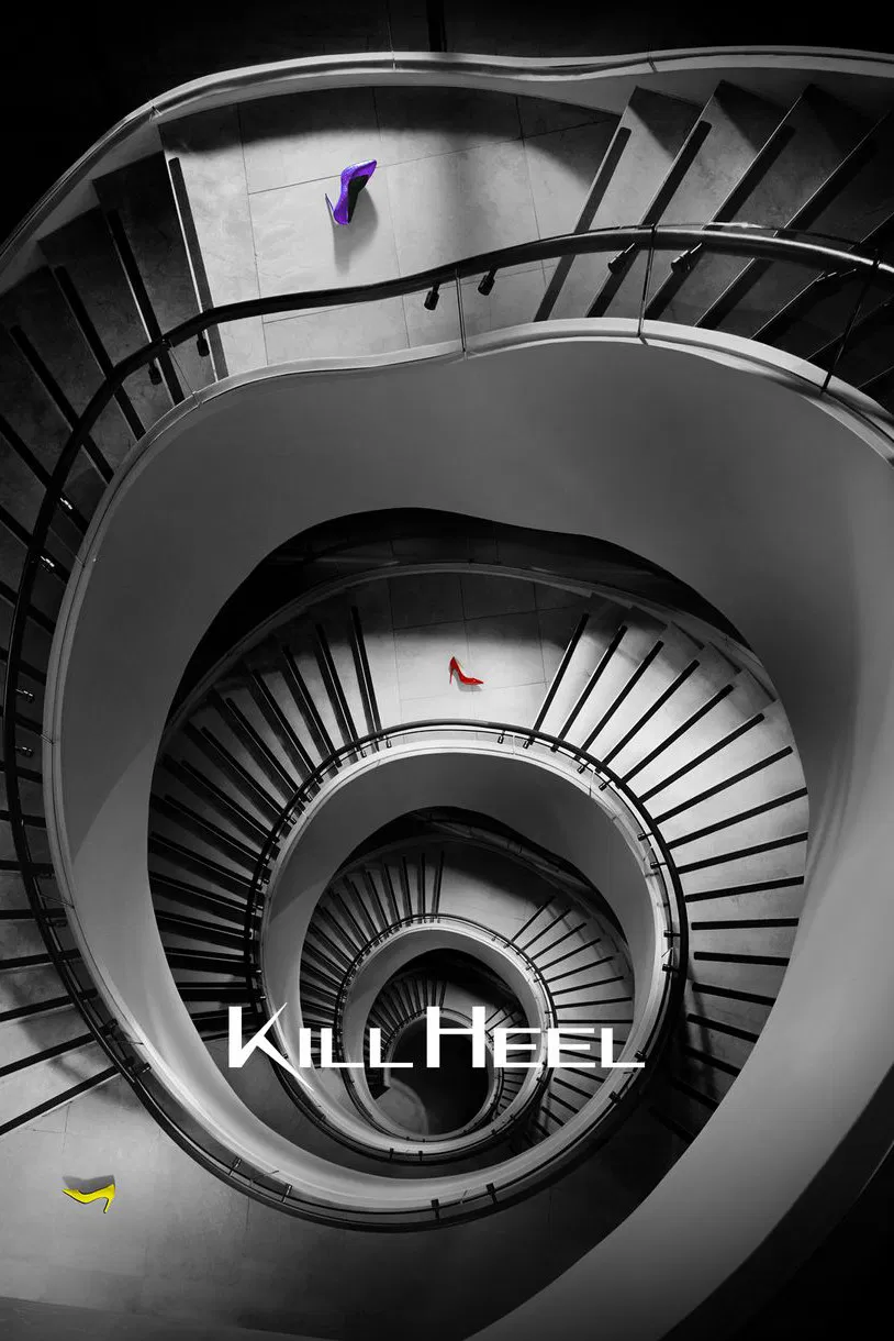 Poster chính thức của phim Phim Tâm Lý "Kill Heel Cuộc Chiến Giày Gót Nhọn" (Kill Heel - 2022), với sự tham gia của diễn viên Kim Ha-neul và Kim Sung-ryung.