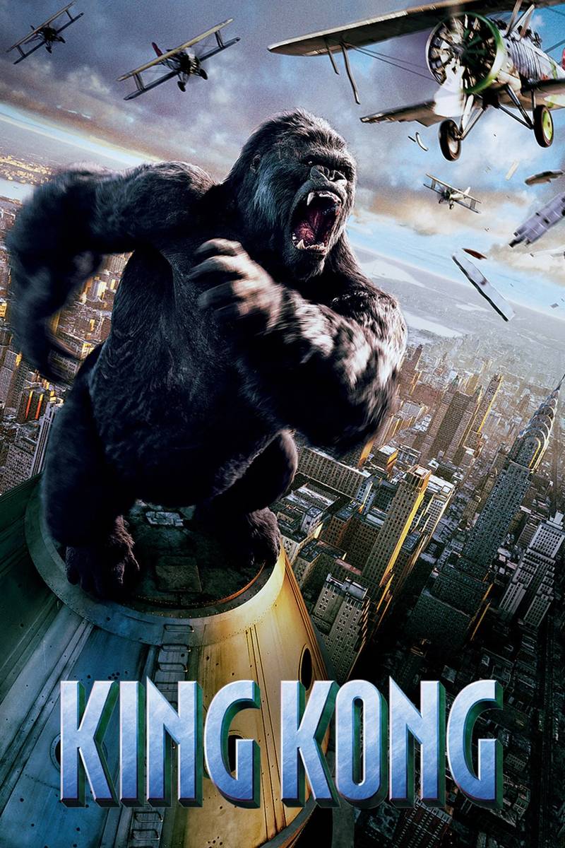 Poster chính thức của phim Phim Phiêu Lưu, Phim Tâm Lý "King Kong" (King Kong - 2005), với sự tham gia của diễn viên Naomi Watts và Adrien Brody.