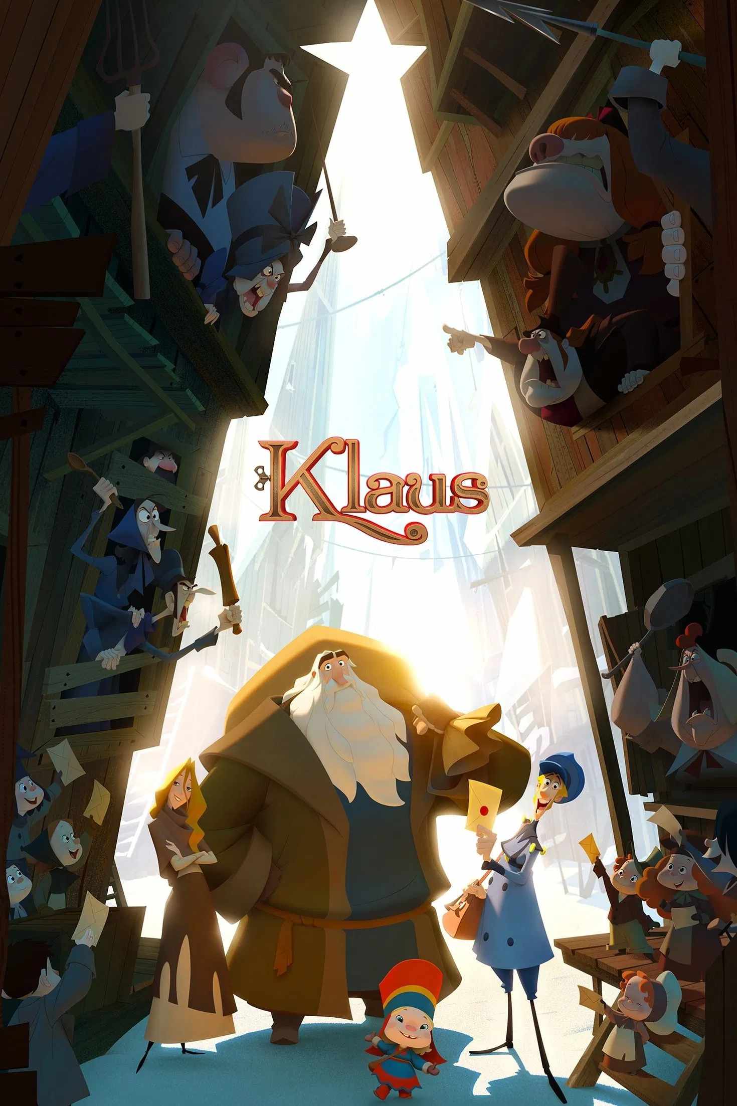 Poster chính thức của phim Phim Hoạt Hình, Phim Gia Đình "Klaus - Câu Chuyện Giáng Sinh" (Klaus - 2019), với sự tham gia của diễn viên Jason Schwartzman và J.K. Simmons.