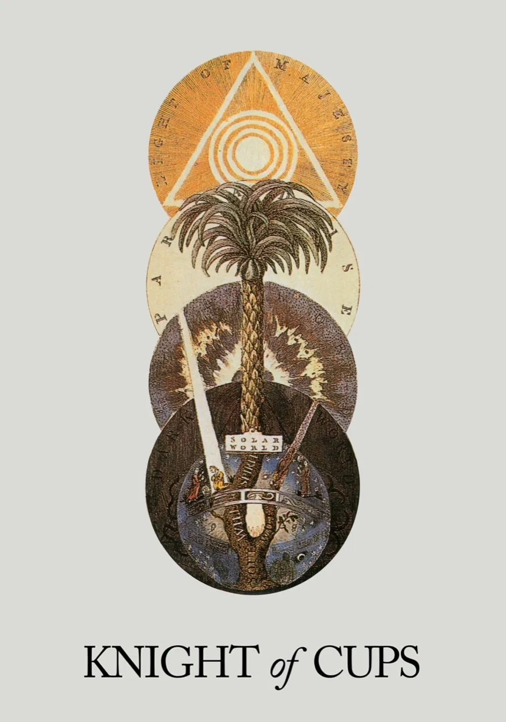 Poster chính thức của phim Phim Tâm Lý, Phim Tình Cảm "Knight of Cups" (Knight of Cups - 2015), với sự tham gia của diễn viên Christian Bale và Cate Blanchett.