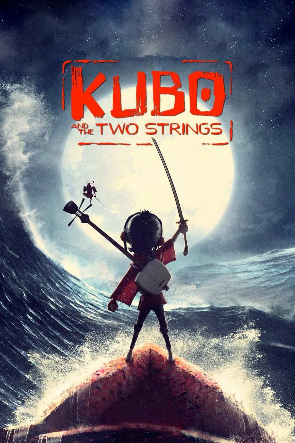 Poster chính thức của phim Phim Hoạt Hình, Phim Phiêu Lưu "Kubo và Sứ Mệnh Samurai" (Kubo and the Two Strings - 2016), với sự tham gia của diễn viên Art Parkinson và Charlize Theron.