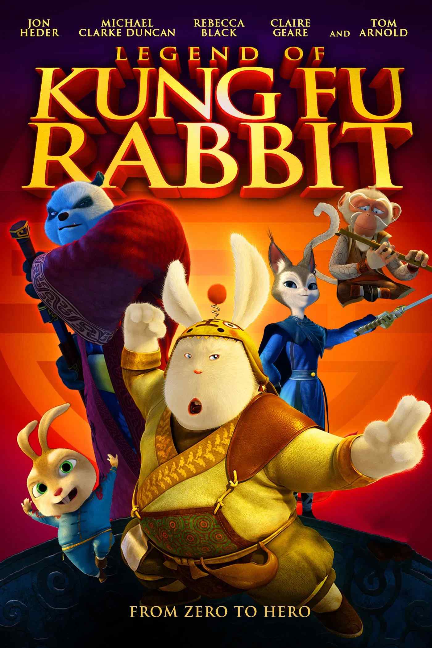 Poster chính thức của phim Phim Hành Động, Phim Phiêu Lưu "Kungfu Thỏ Ngố" (Legend of Kung Fu Rabbit - 2011), với sự tham gia của diễn viên Phạm Vỹ và Ni Yan.