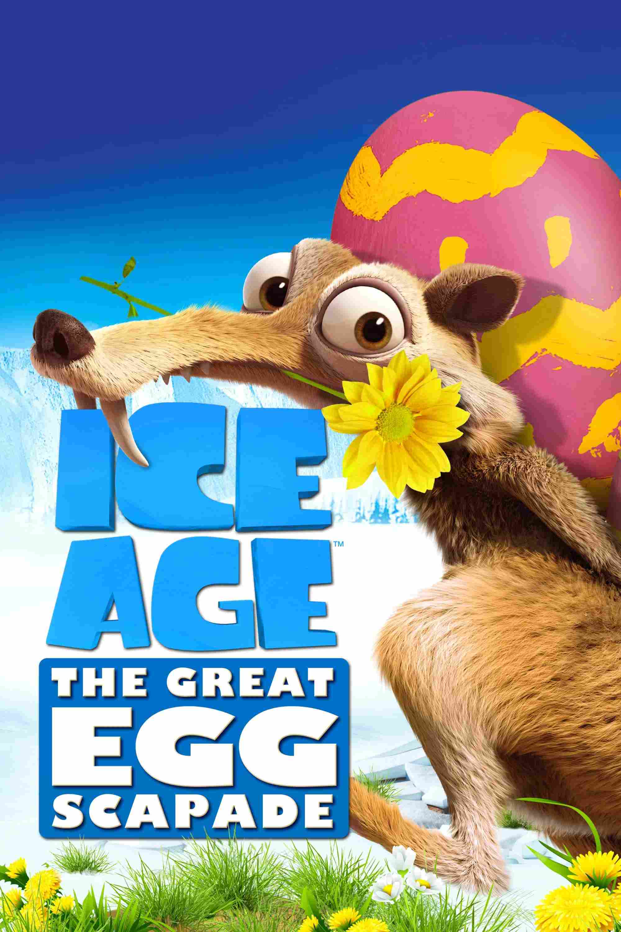 Poster chính thức của phim Phim Phiêu Lưu, Phim Hoạt Hình "Kỷ Băng Hà: Cuộc Săn Trứng Phục Sinh" (Ice Age: The Great Egg-Scapade - 2016), với sự tham gia của diễn viên Ray Romano và John Leguizamo.