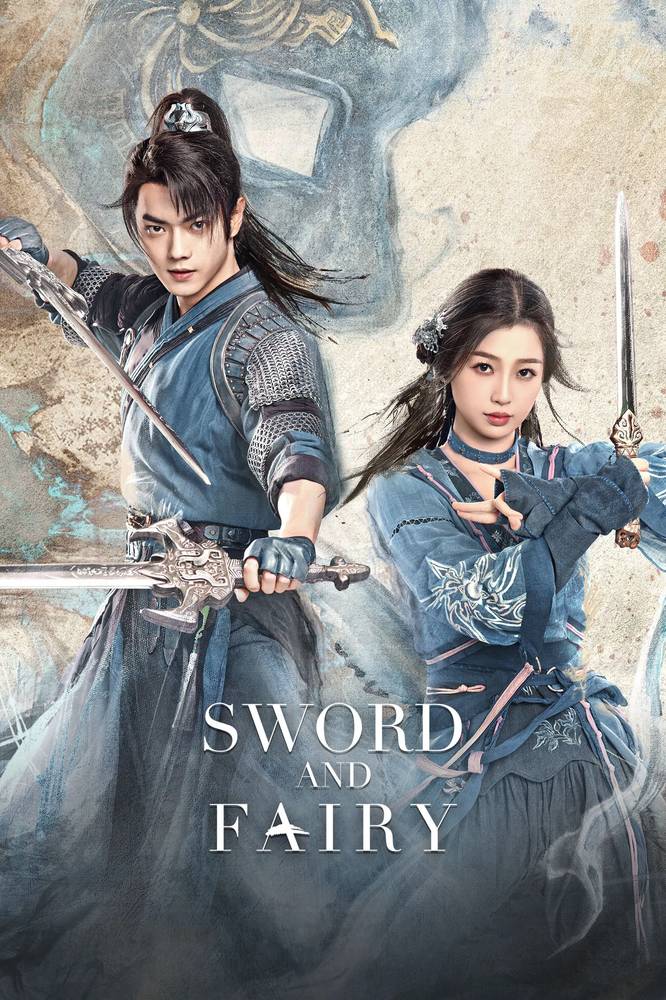 Poster chính thức của phim Phim Tâm Lý "Kỳ Kim Triêu" (Sword and Fairy - 2024), với sự tham gia của diễn viên Hứa Khải và Ngu Thư Hân.