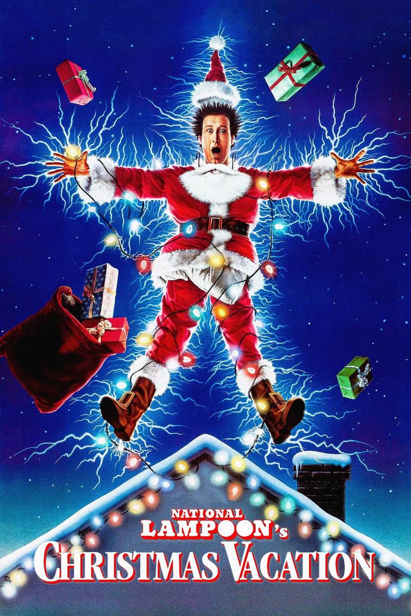 Poster chính thức của phim Phim Hài "Kỳ Nghỉ Giáng Sinh" (National Lampoon's Christmas Vacation - 1989), với sự tham gia của diễn viên Chevy Chase và Beverly D'Angelo.